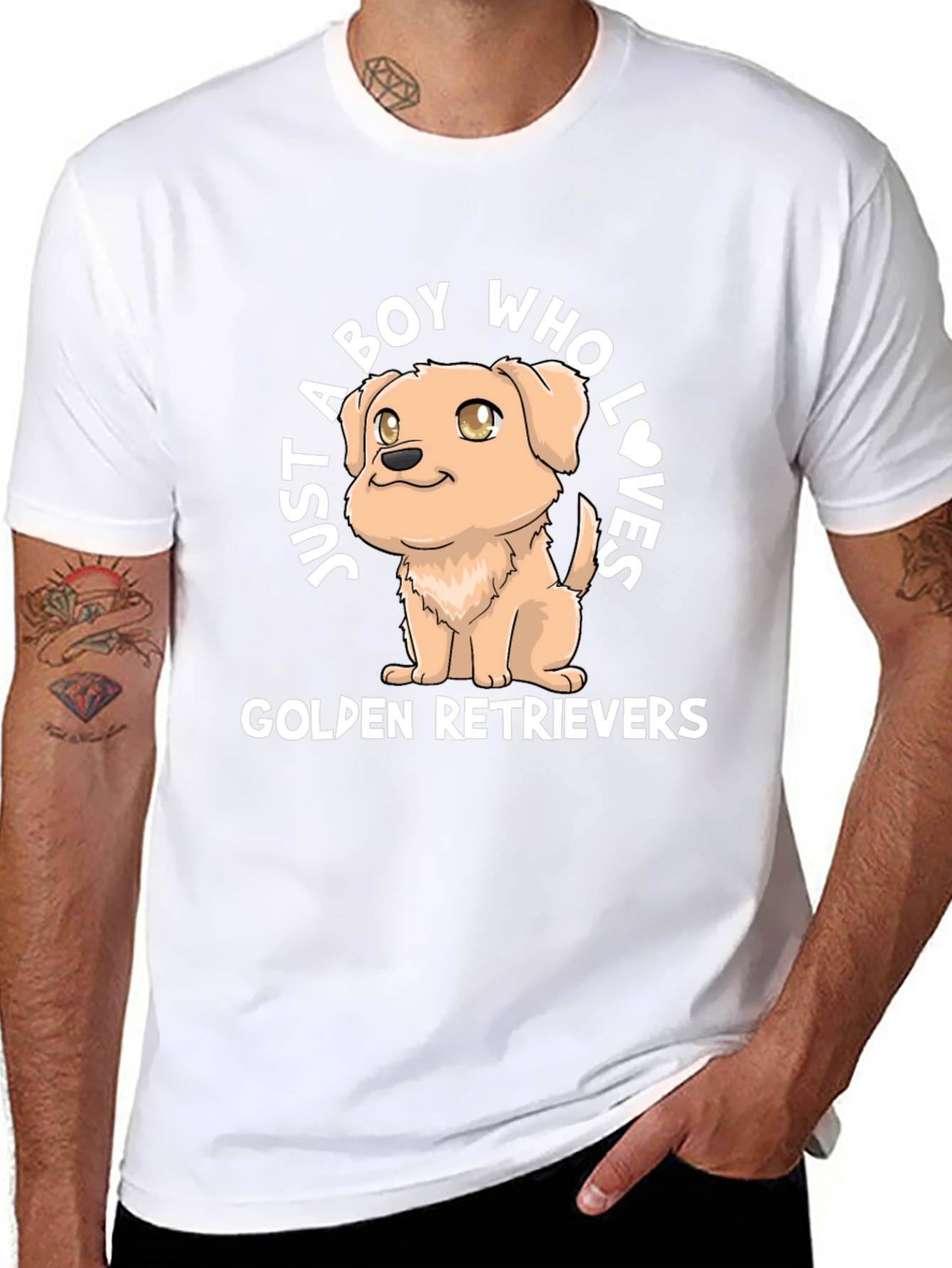 Golden Retriever Dog Lover T-Shirt - Boys Tee
