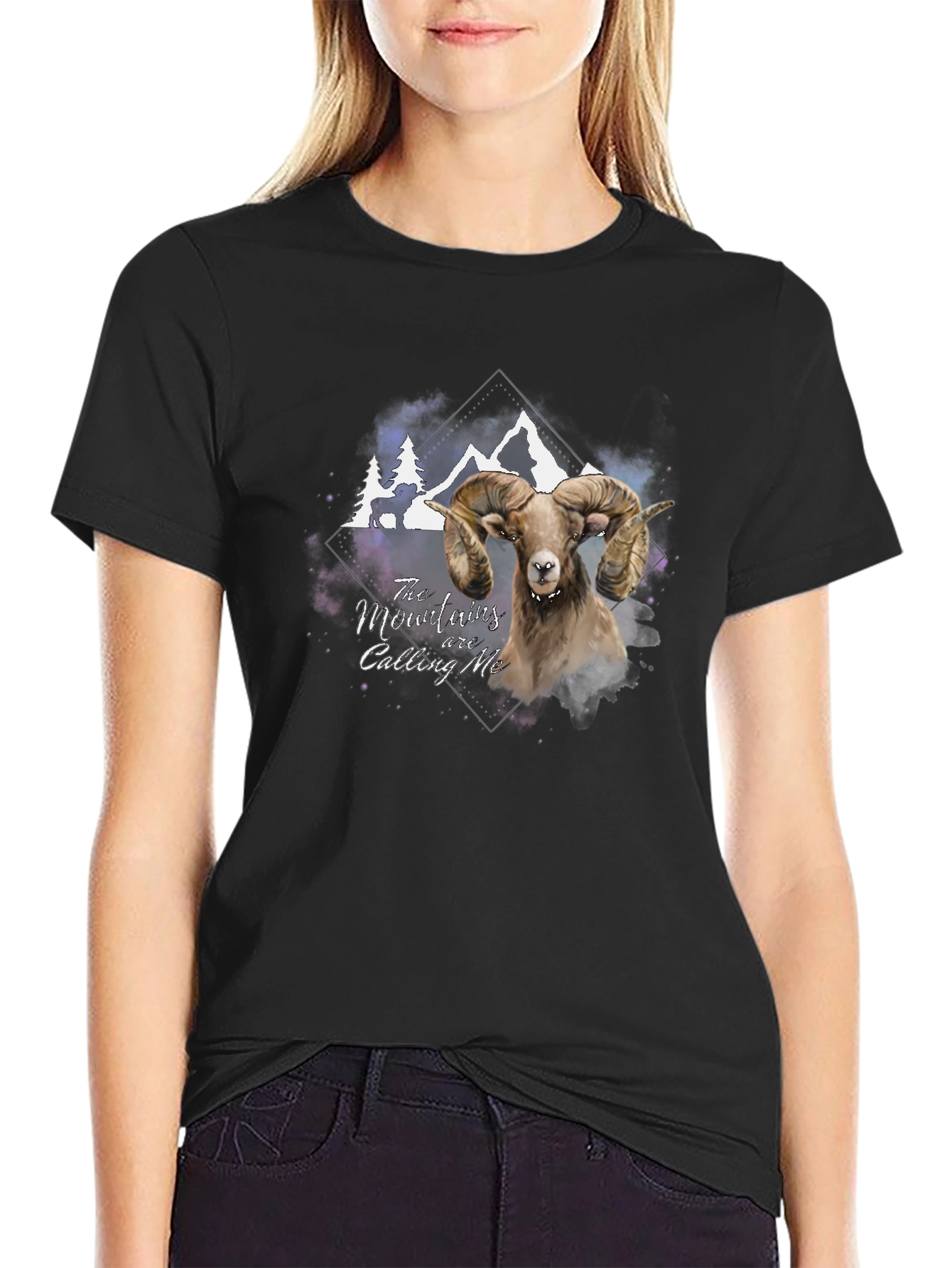 Mountains are Calling T-Shirt - Ram Graphic