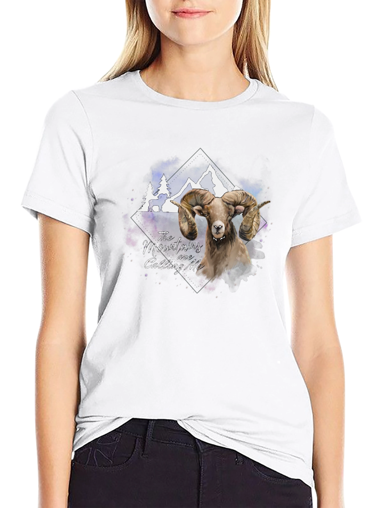 Mountains are Calling T-Shirt - Ram Graphic