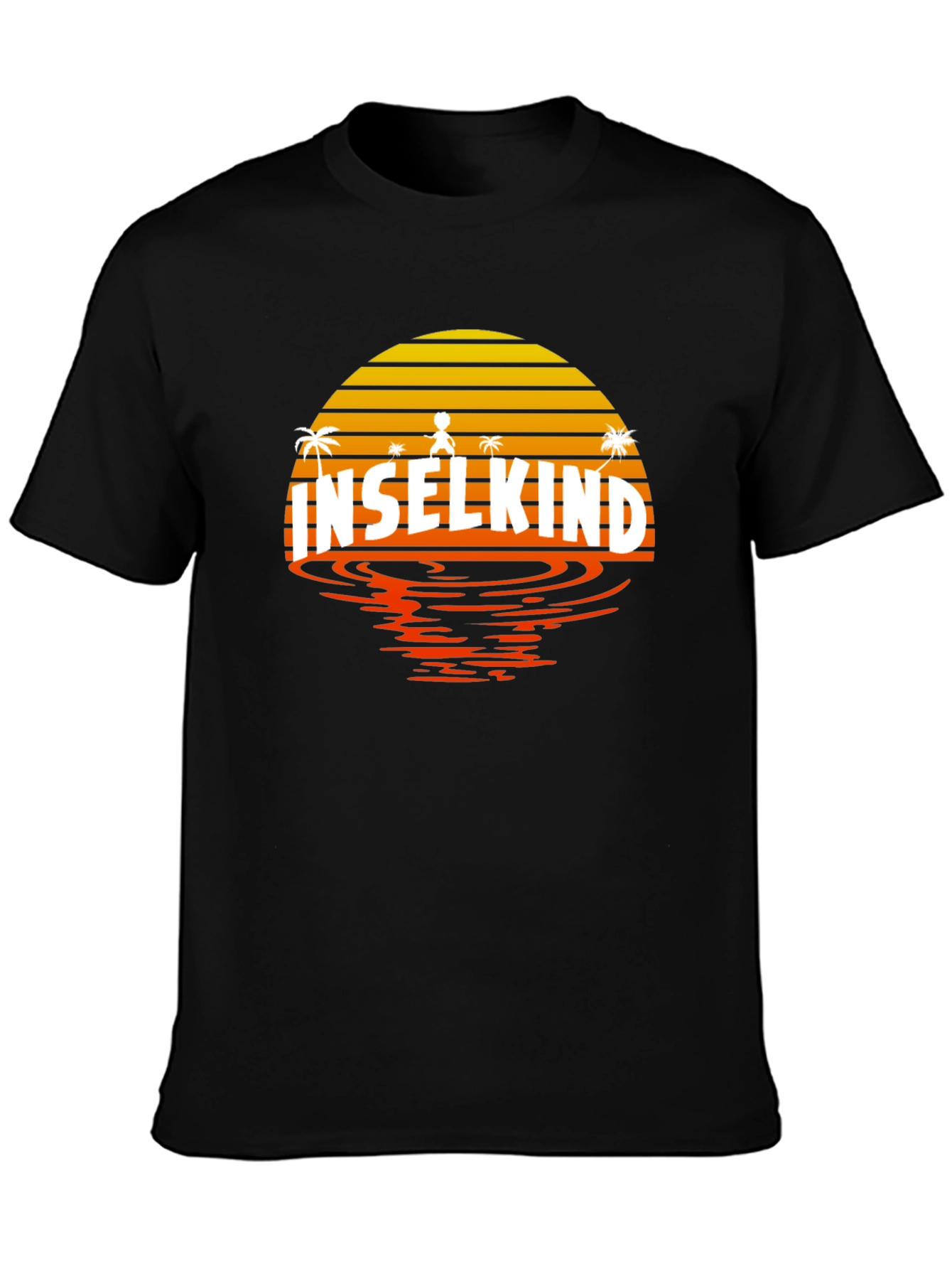 Inselkind Sunset T-Shirt - Island Child Black Tee