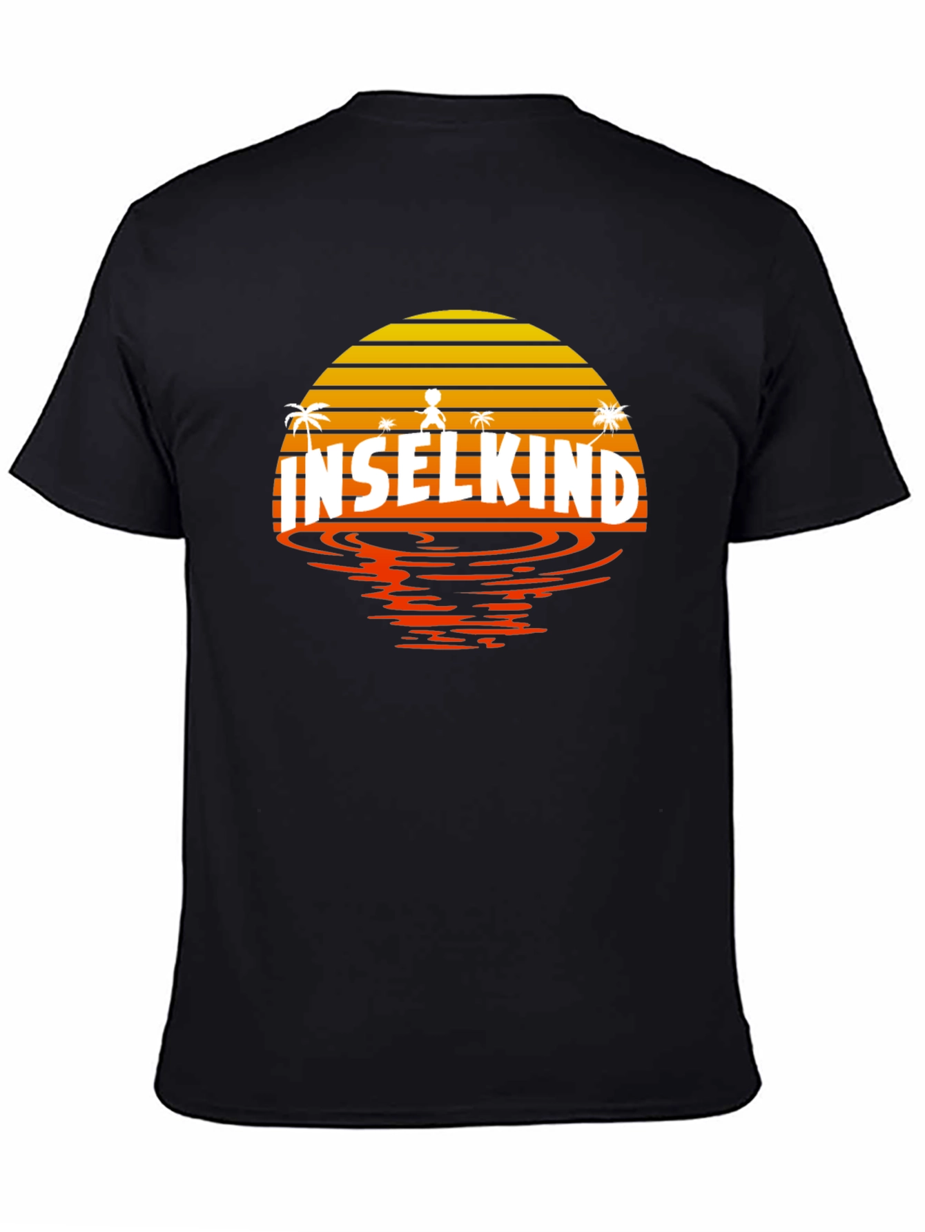 Inselkind Sunset T-Shirt - Island Child Black Tee