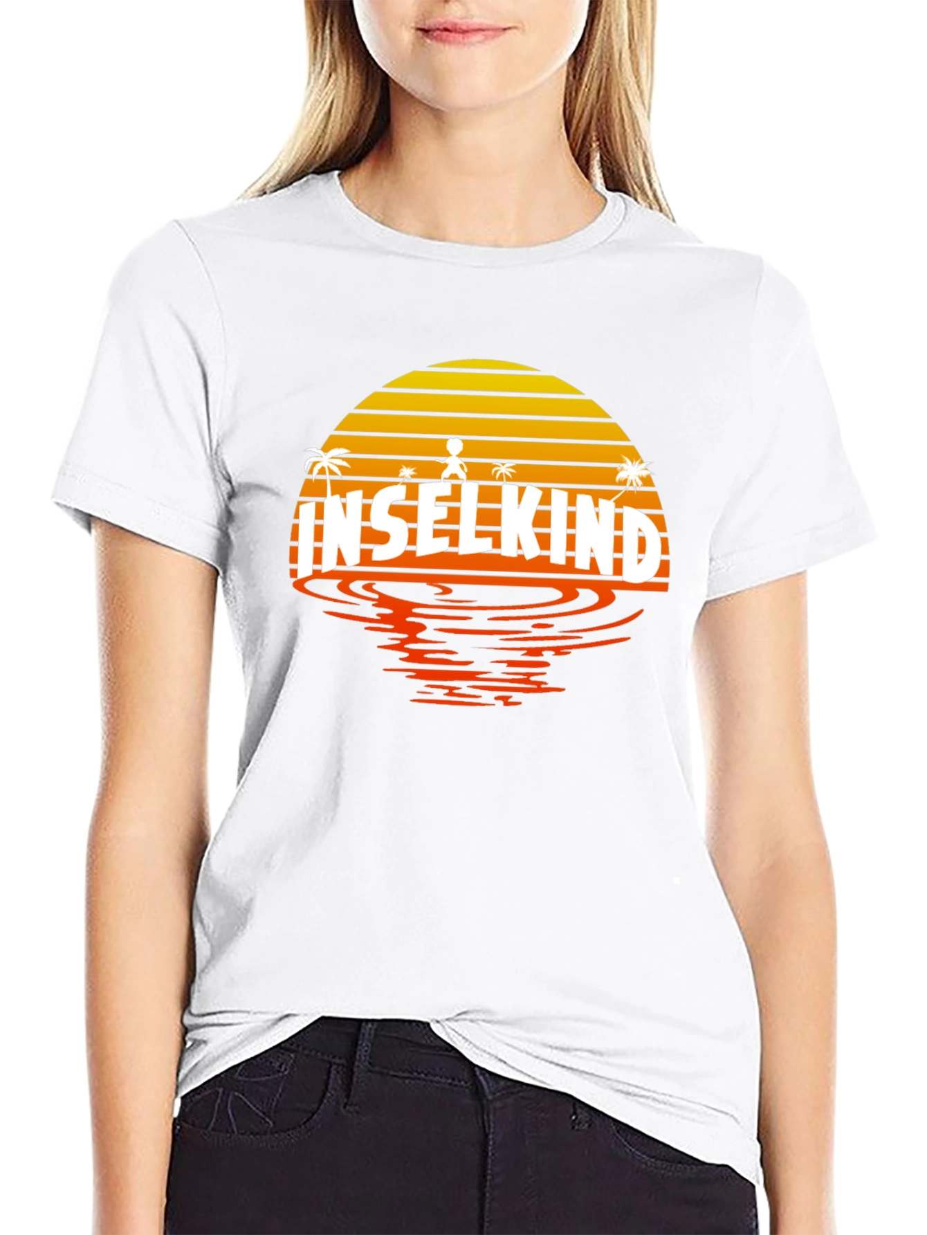 Inselkind Sunset T-Shirt - Island Child Black Tee