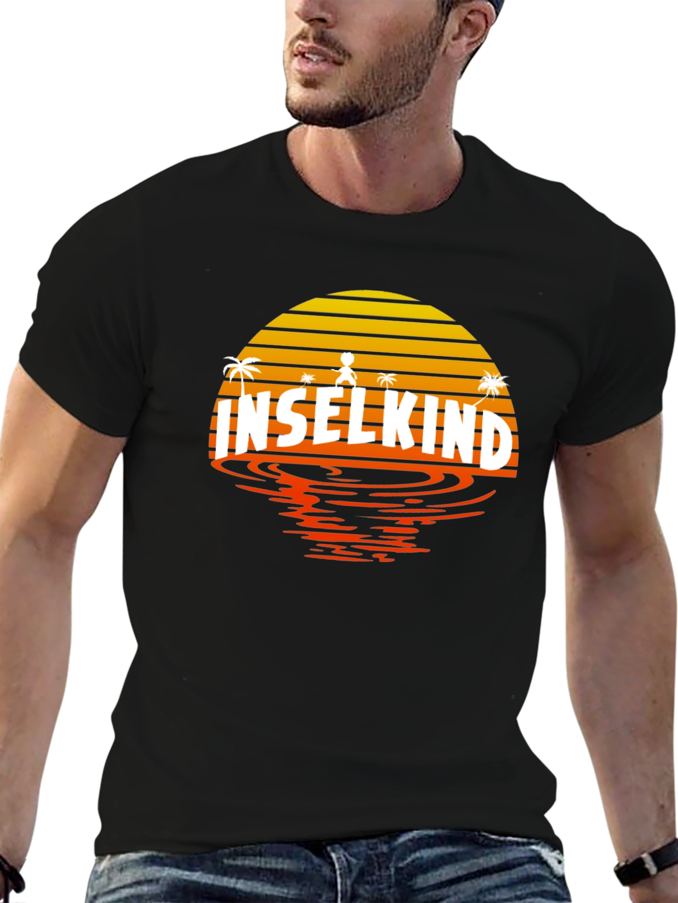 Inselkind Sunset T-Shirt - Island Child Black Tee
