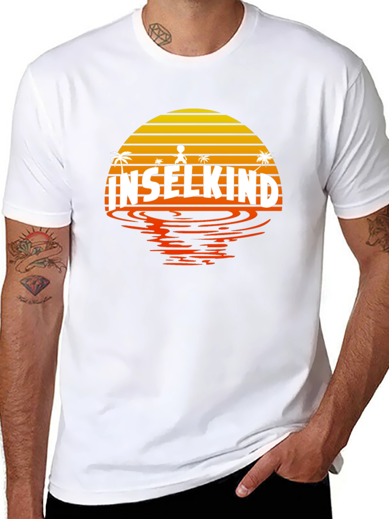 Inselkind Sunset T-Shirt - Island Child Black Tee