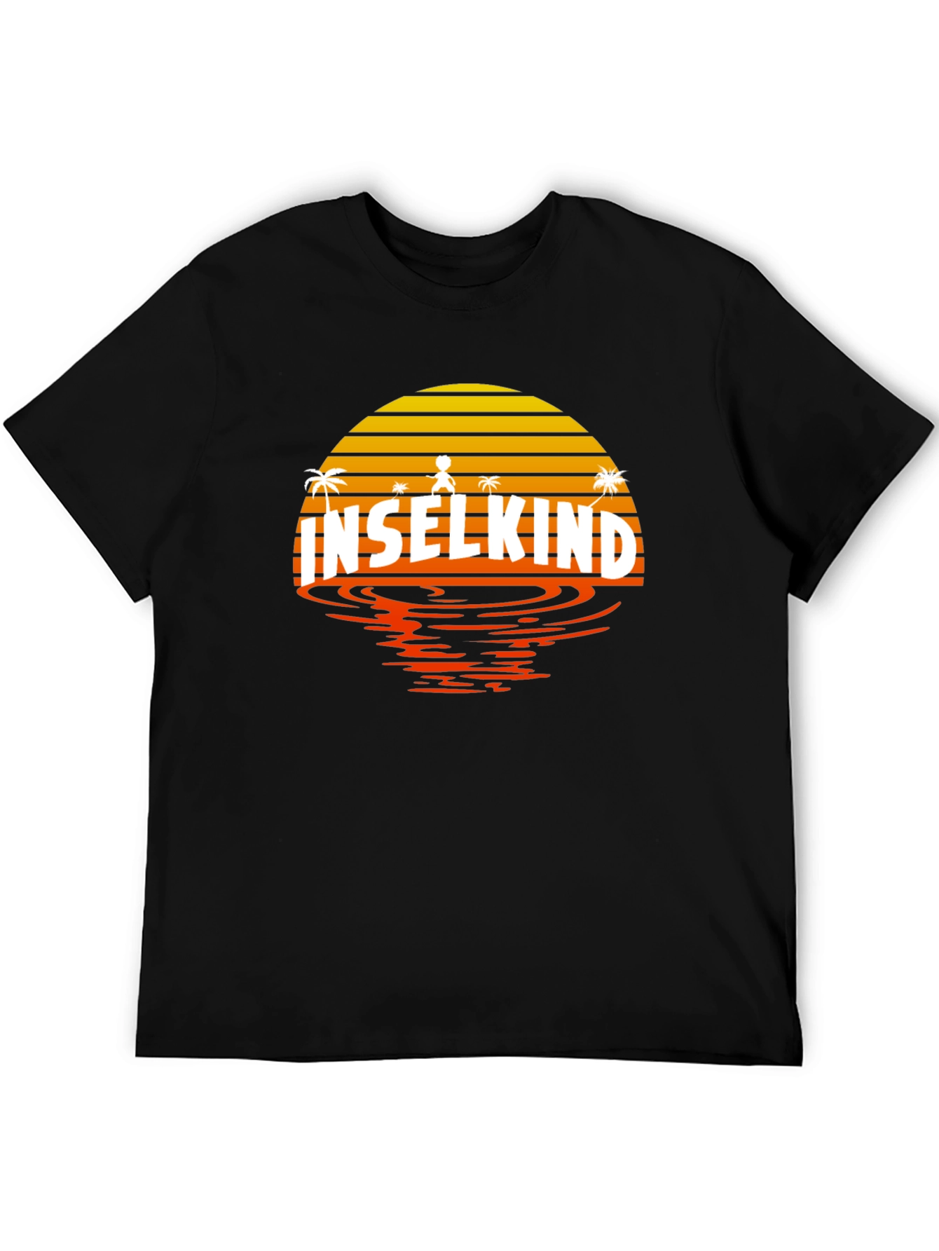 Inselkind Sunset T-Shirt - Island Child Black Tee