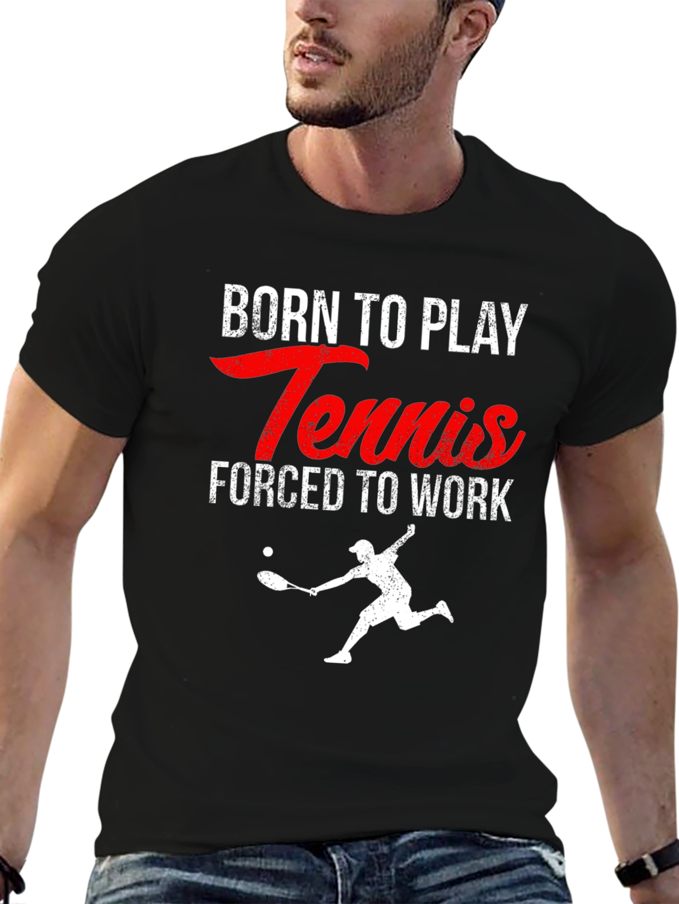 Born to Play Tennis Graphic Tee
