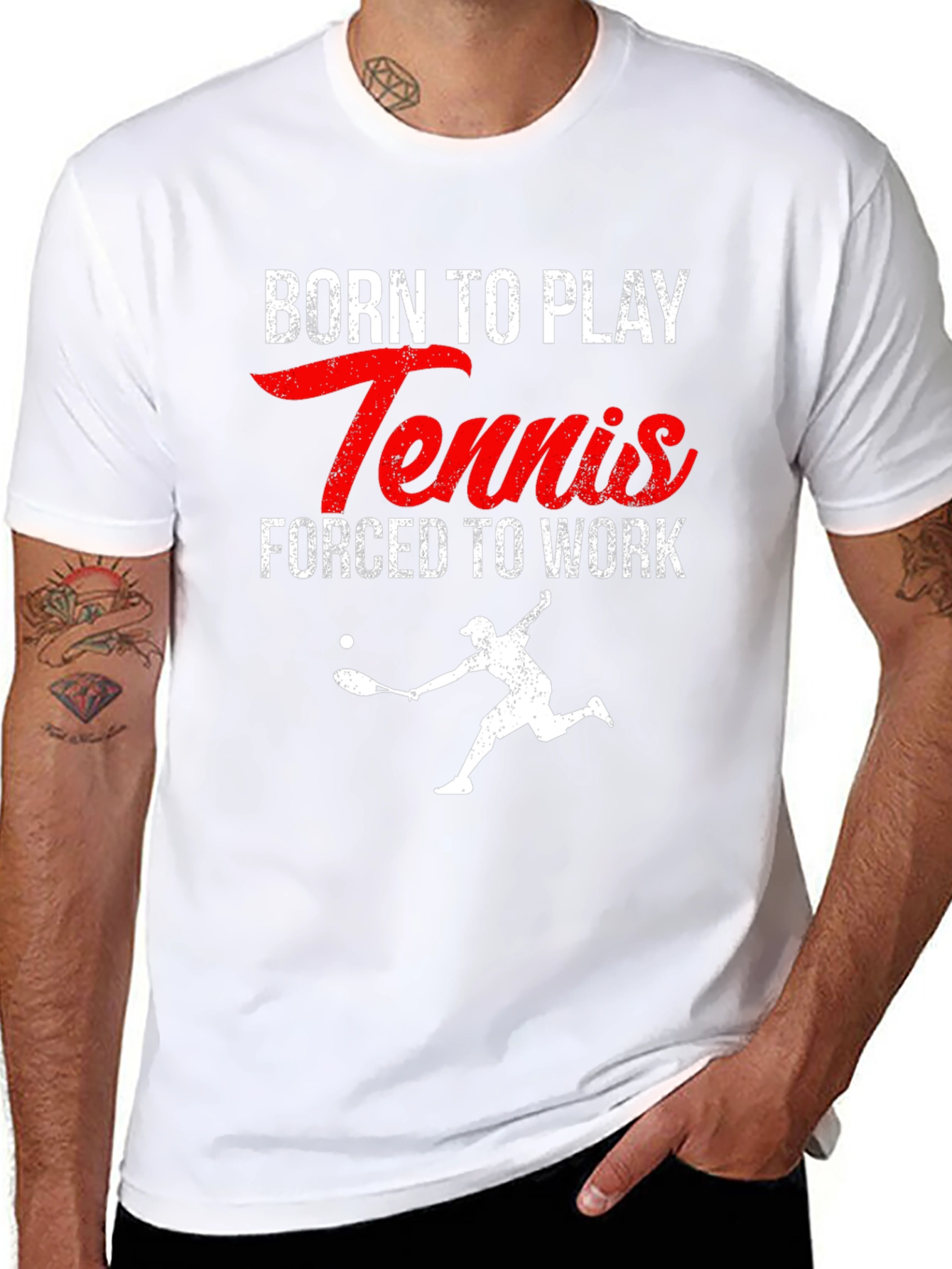 Born to Play Tennis Graphic Tee