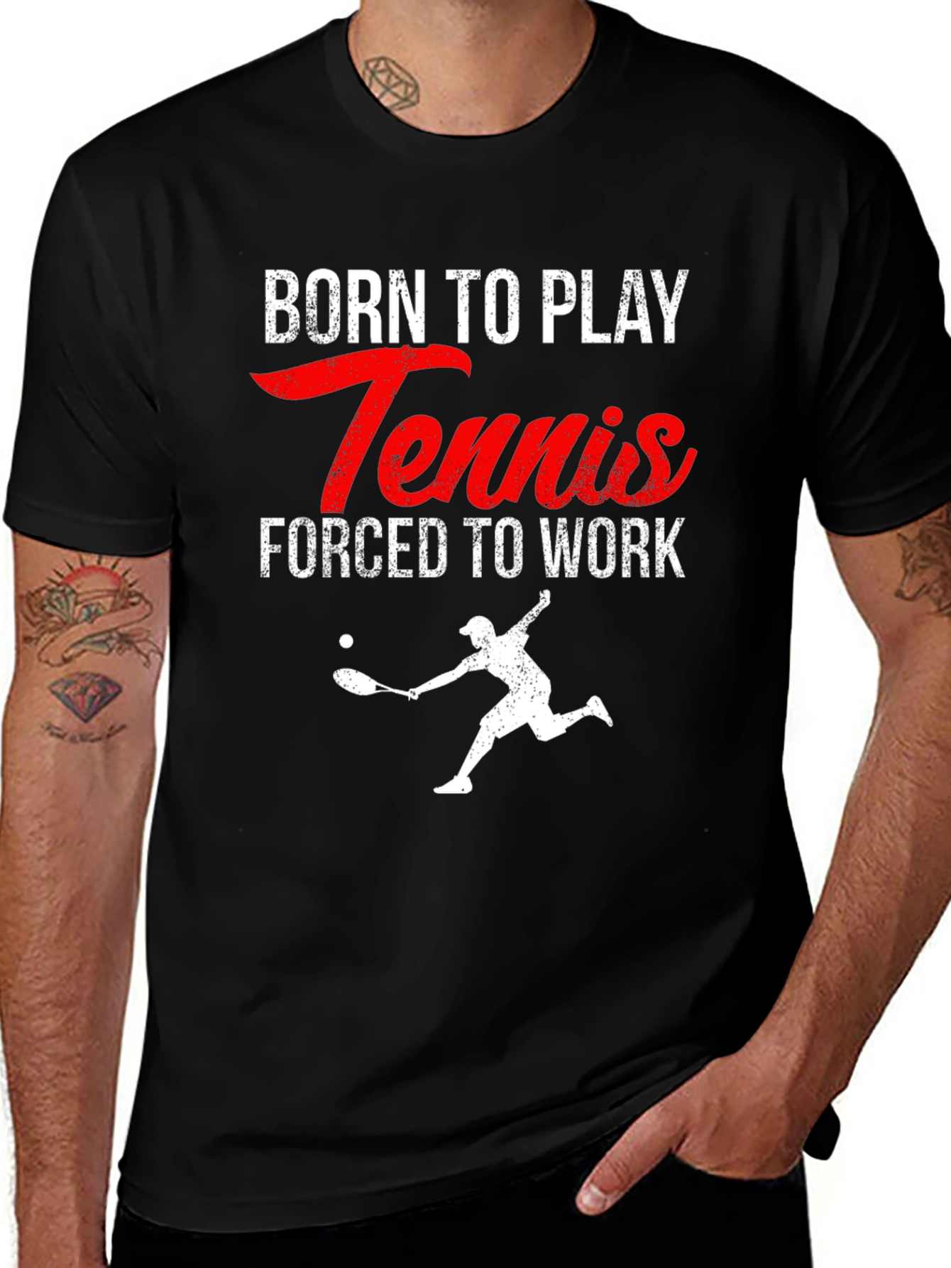 Born to Play Tennis Graphic Tee