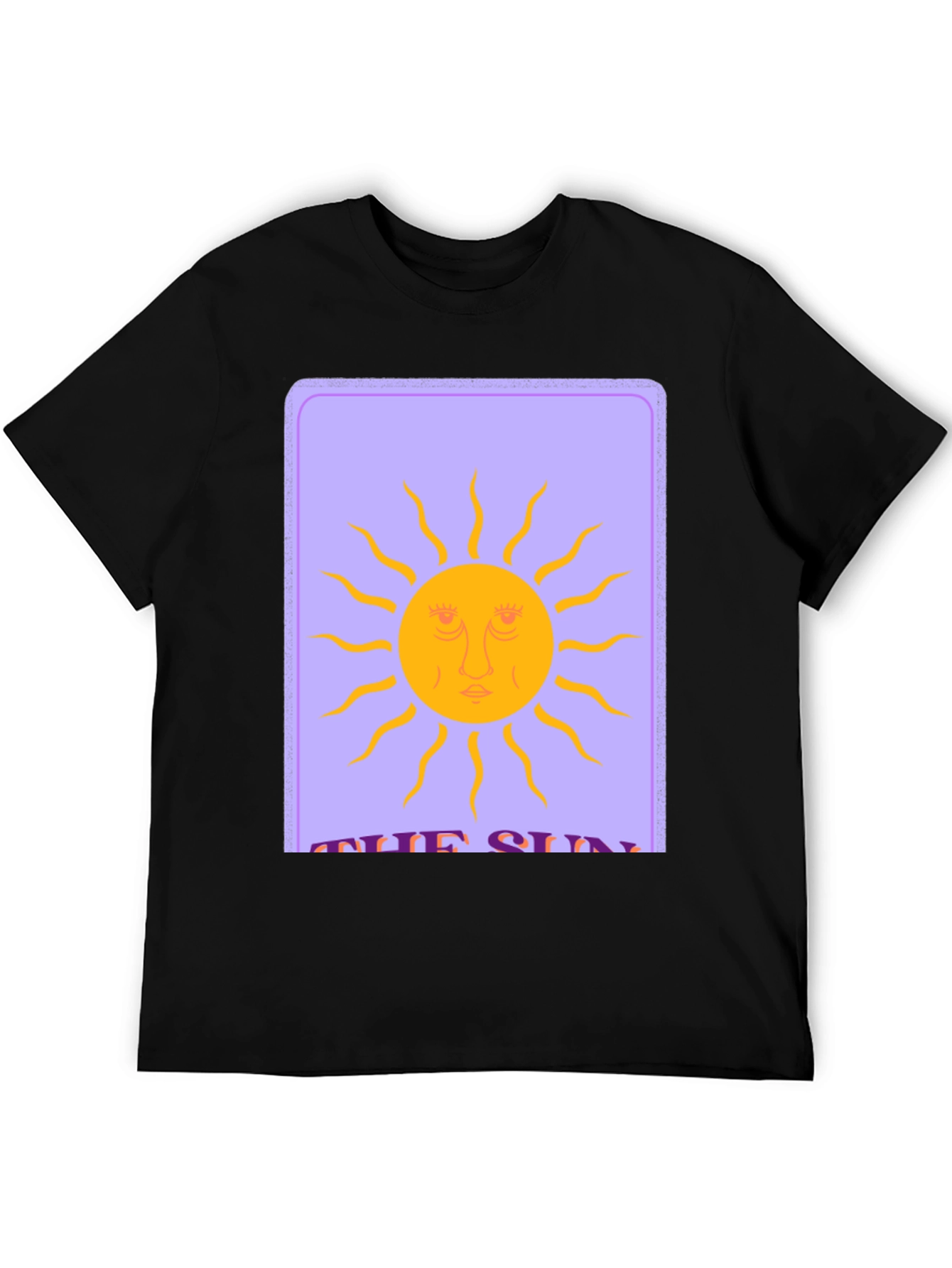 Tarot Card Sun Graphic Tee - Retro Style