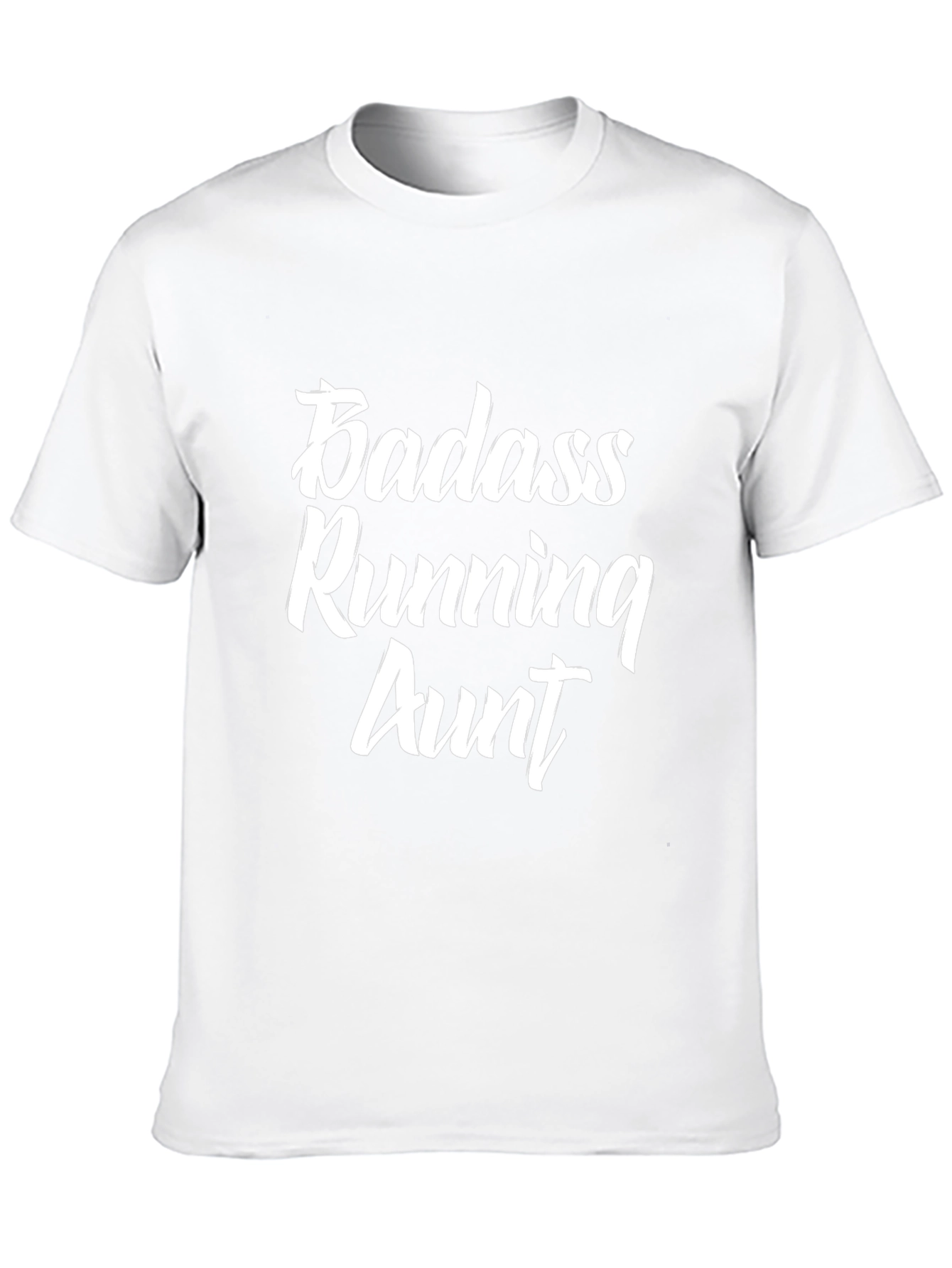 Badass Running Aunt Graphic Tee - Black Cotton