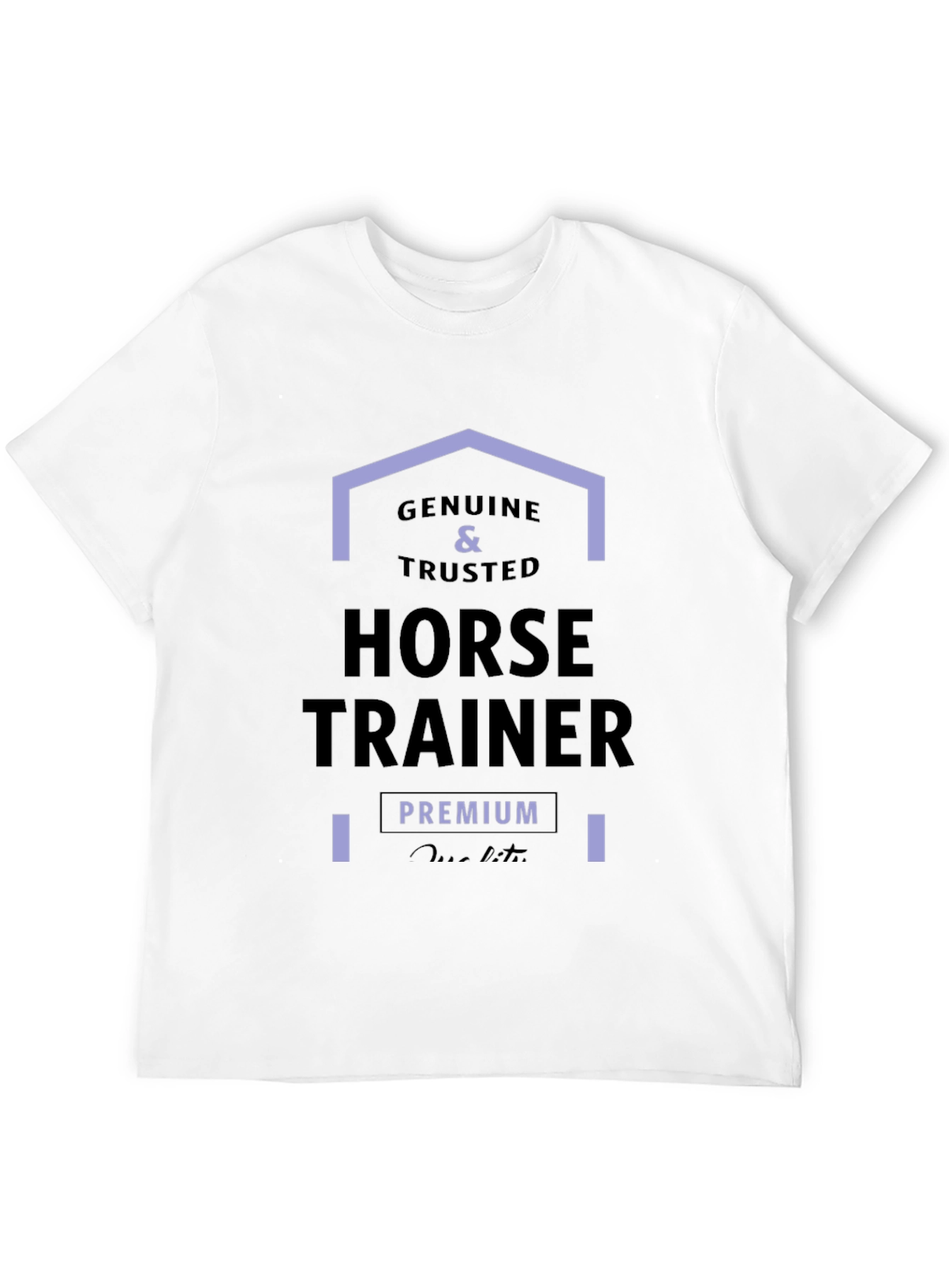 Genuine Horse Trainer Premium Quality Black Tee