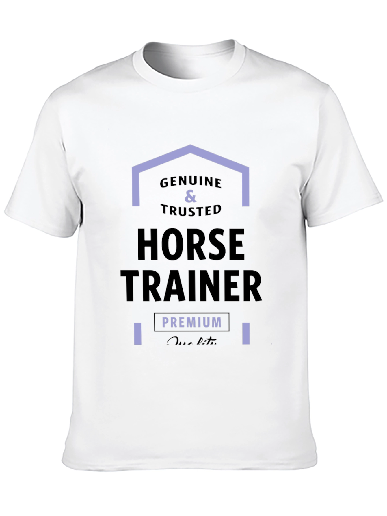 Genuine Horse Trainer Premium Quality Black Tee