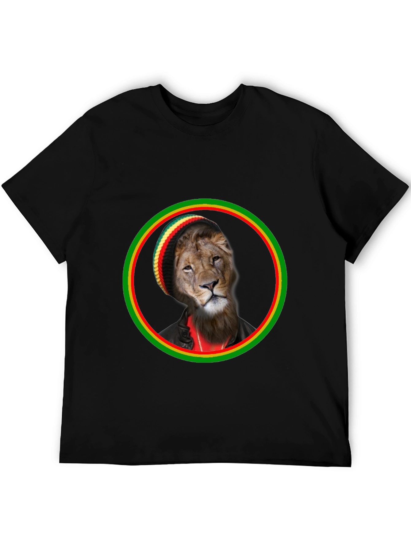Lion Rasta Graphic Tee - Reggae Vibes