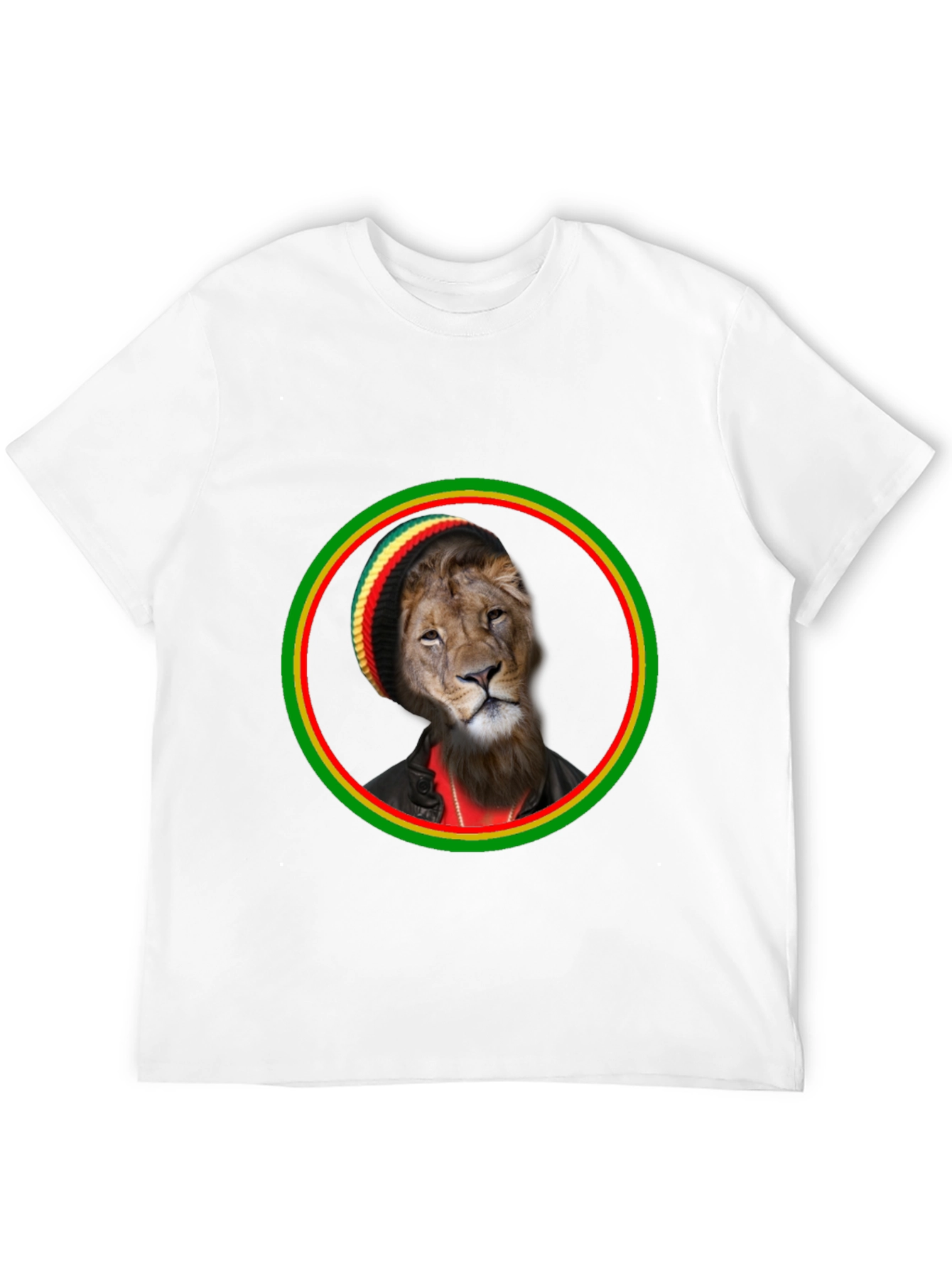 Lion Rasta Graphic Tee - Reggae Vibes