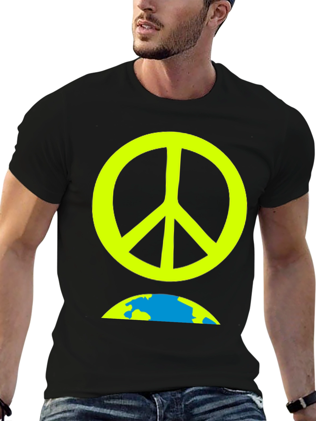 Peace on Earth Graphic Tee - Black T-Shirt