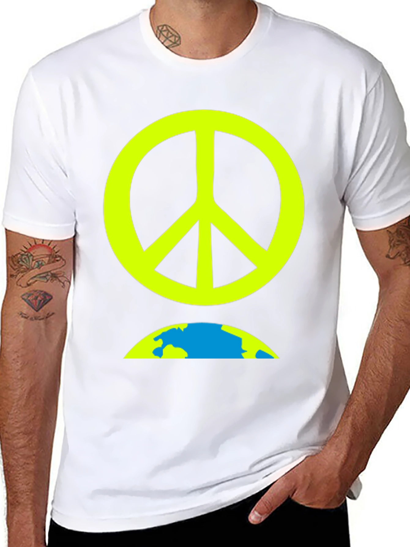 Peace on Earth Graphic Tee - Black T-Shirt