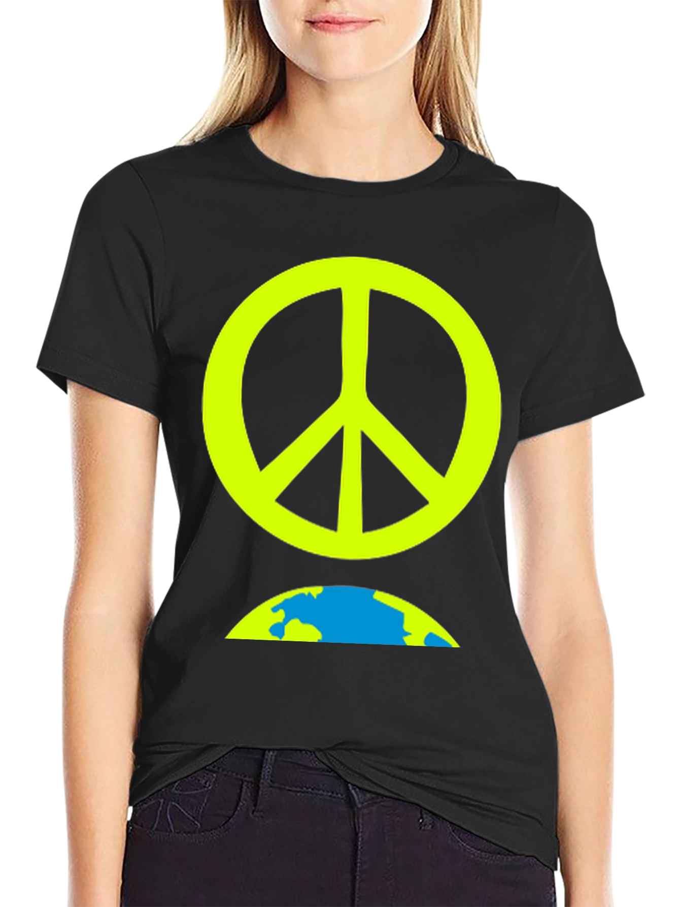 Peace on Earth Graphic Tee - Black T-Shirt