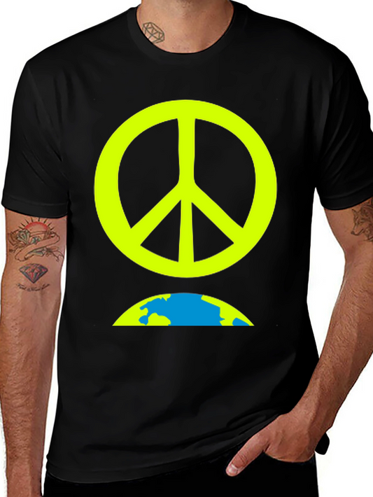Peace on Earth Graphic Tee - Black T-Shirt