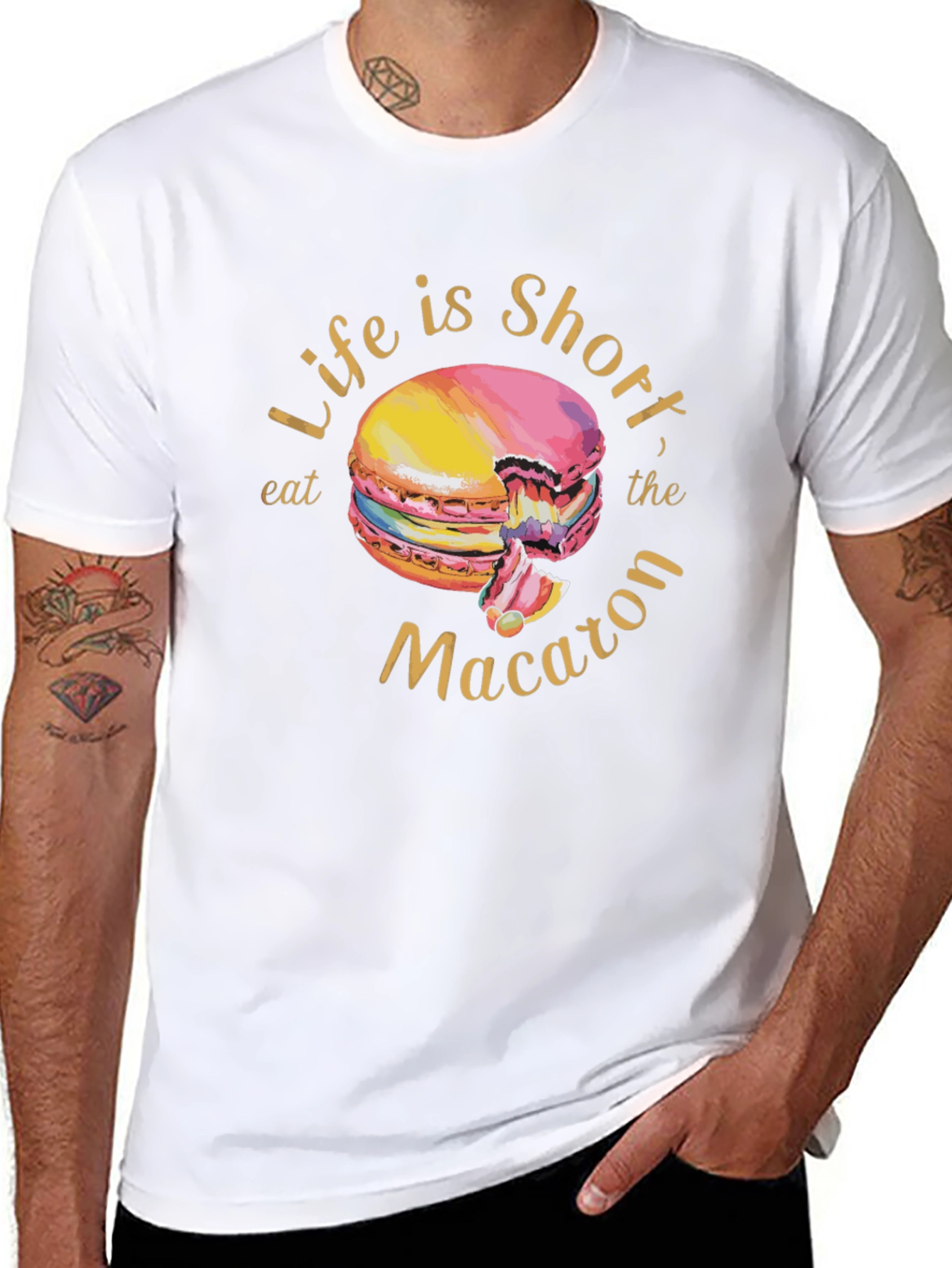 Life is Short Eat the Macaron T-Shirt