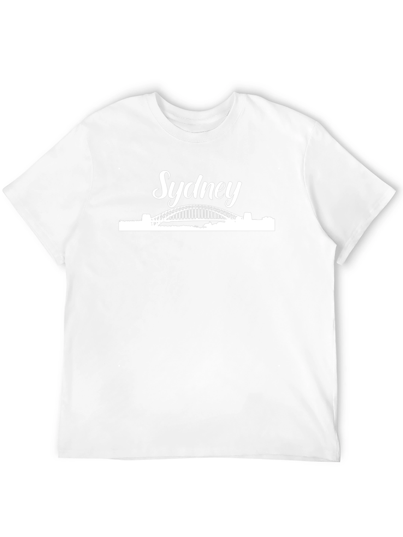 Sydney Skyline Graphic Tee - Black Cotton T-Shirt