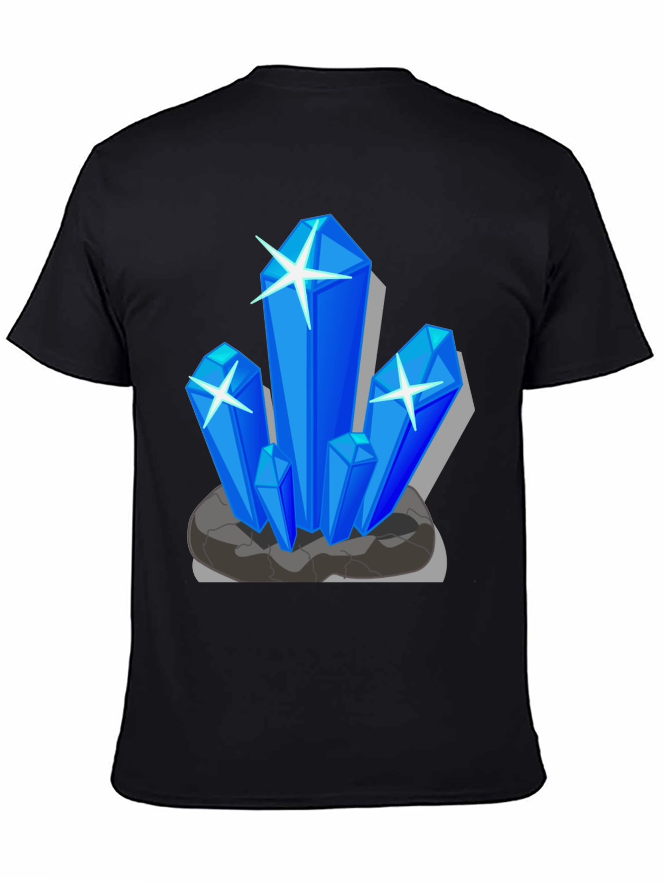 Crystal Design Black T-Shirt