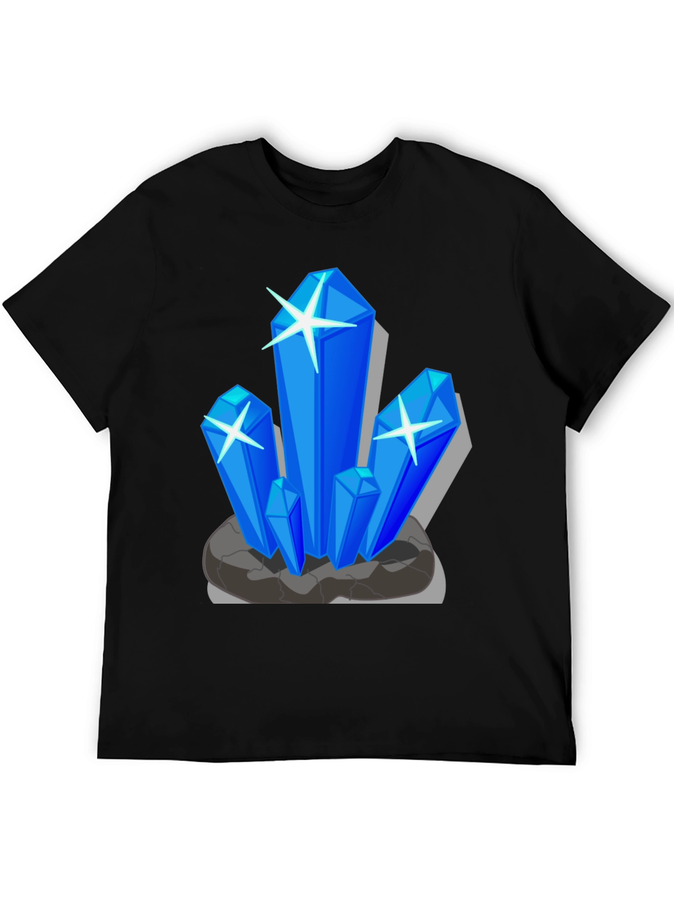 Crystal Design Black T-Shirt