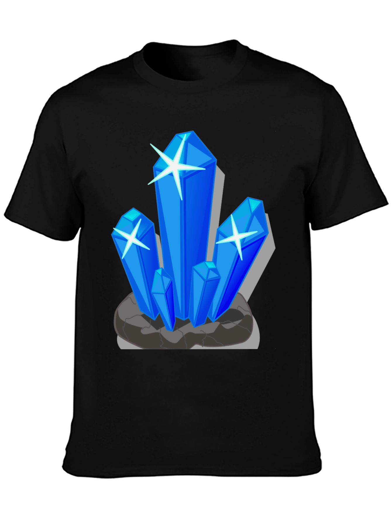Crystal Design Black T-Shirt