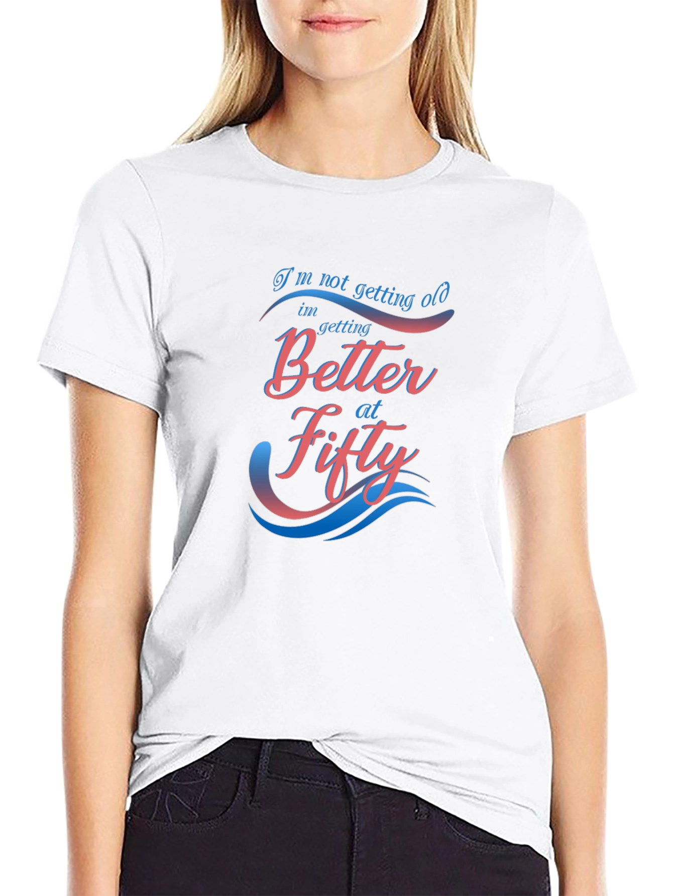 Better at Fifty Graphic T-Shirt - Black