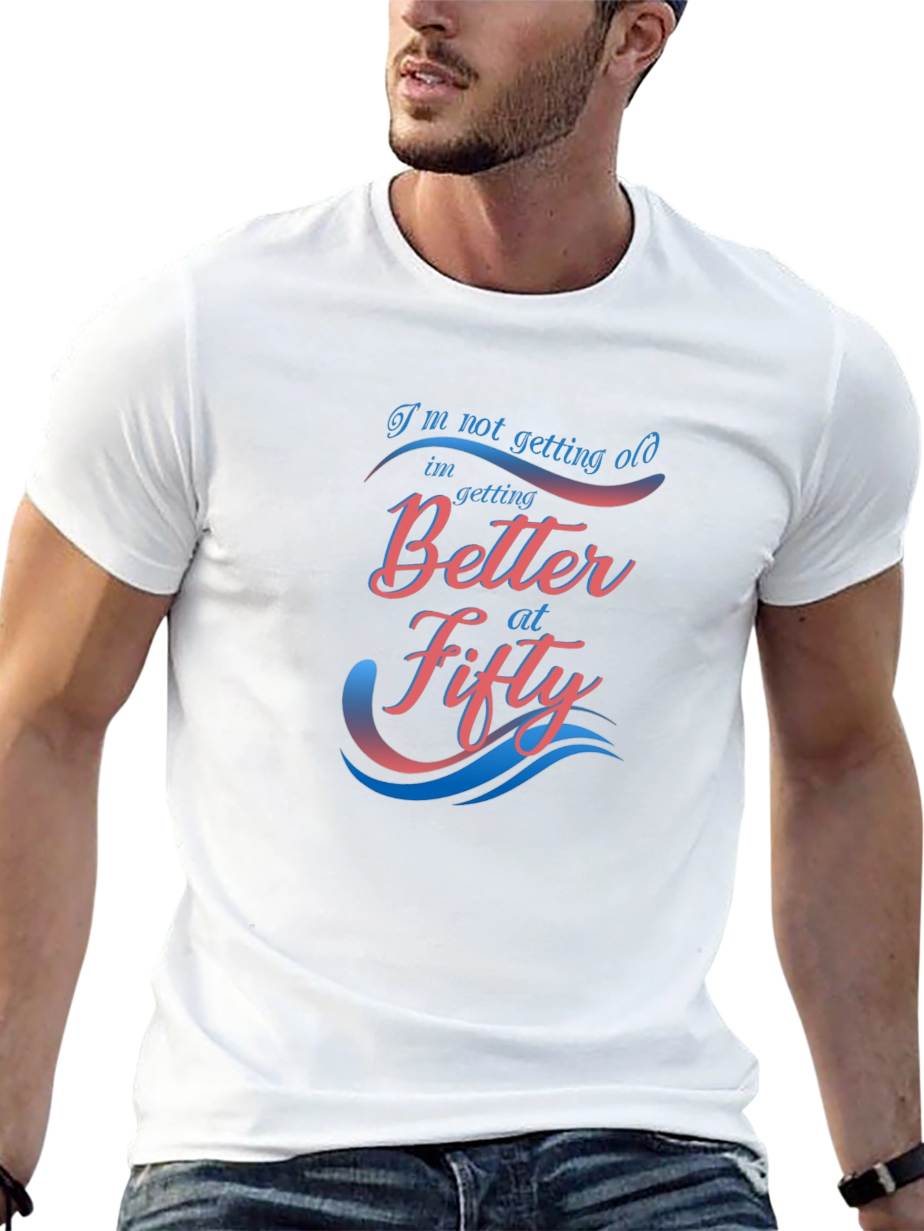 Better at Fifty Graphic T-Shirt - Black
