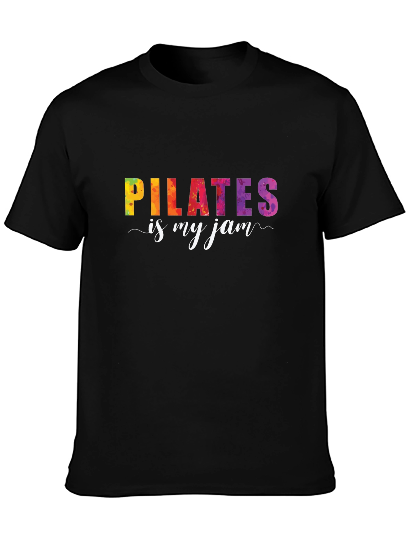 Pilates Is My Jam Graphic Tee - Black T-Shirt