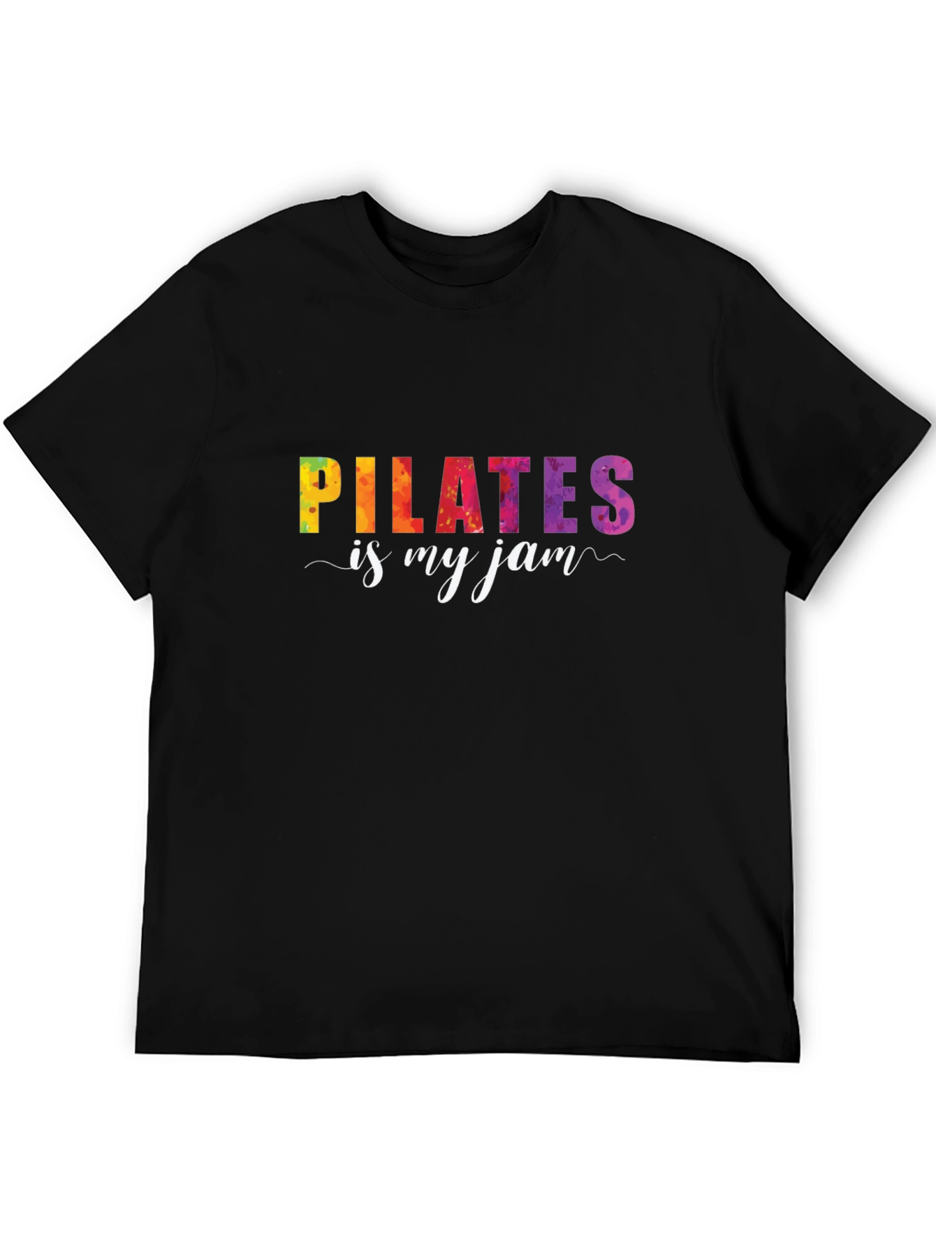 Pilates Is My Jam Graphic Tee - Black T-Shirt