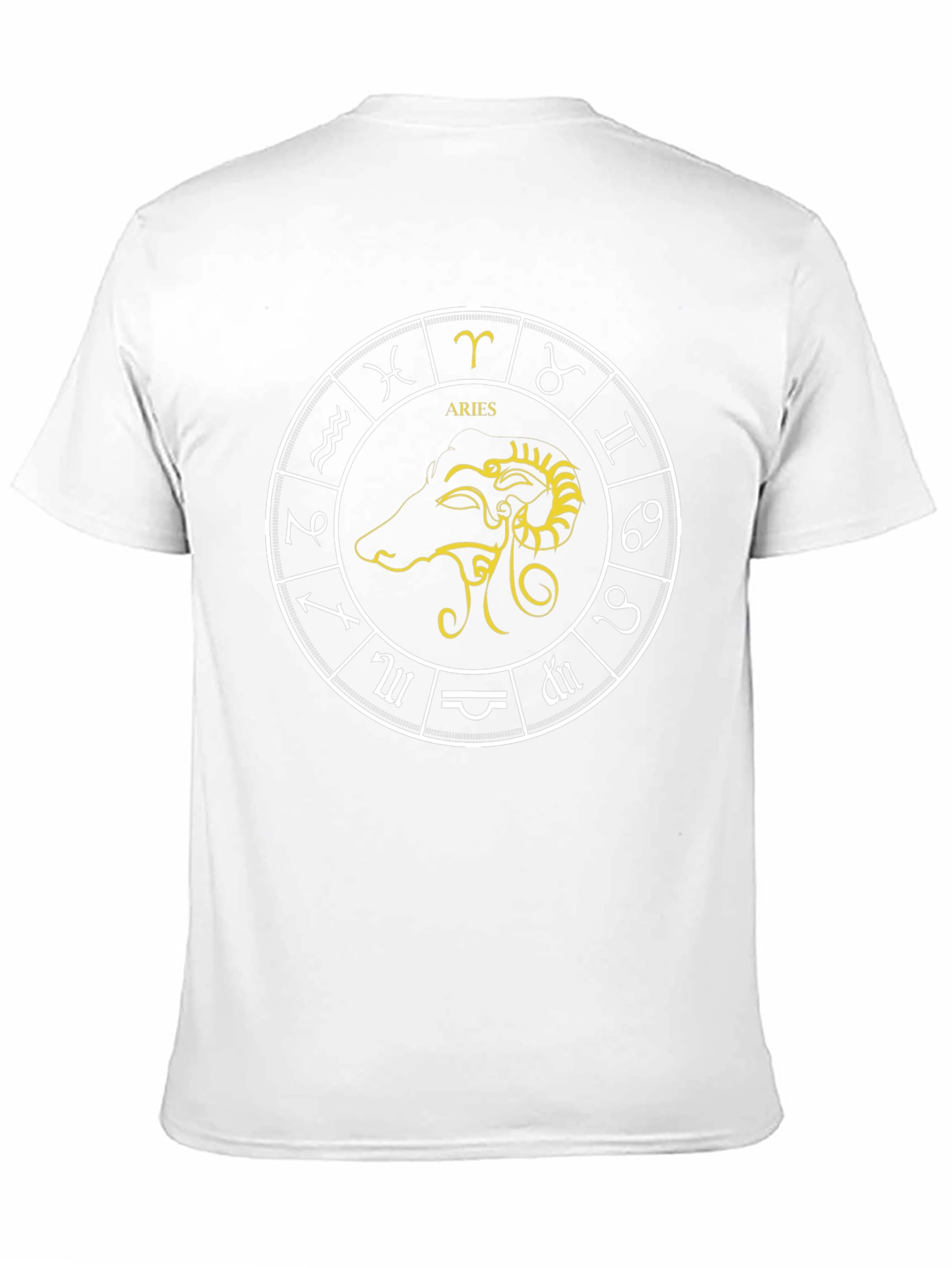 Aries Zodiac Graphic Tee - Black Cotton Comfort