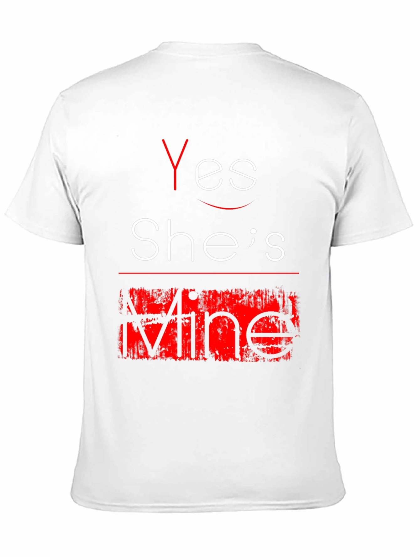 Yes Shes Mine Funny Graphic Tee - Black T-Shirt