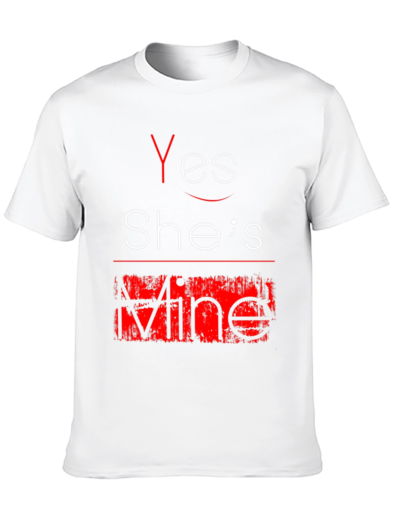 Yes Shes Mine Funny Graphic Tee - Black T-Shirt