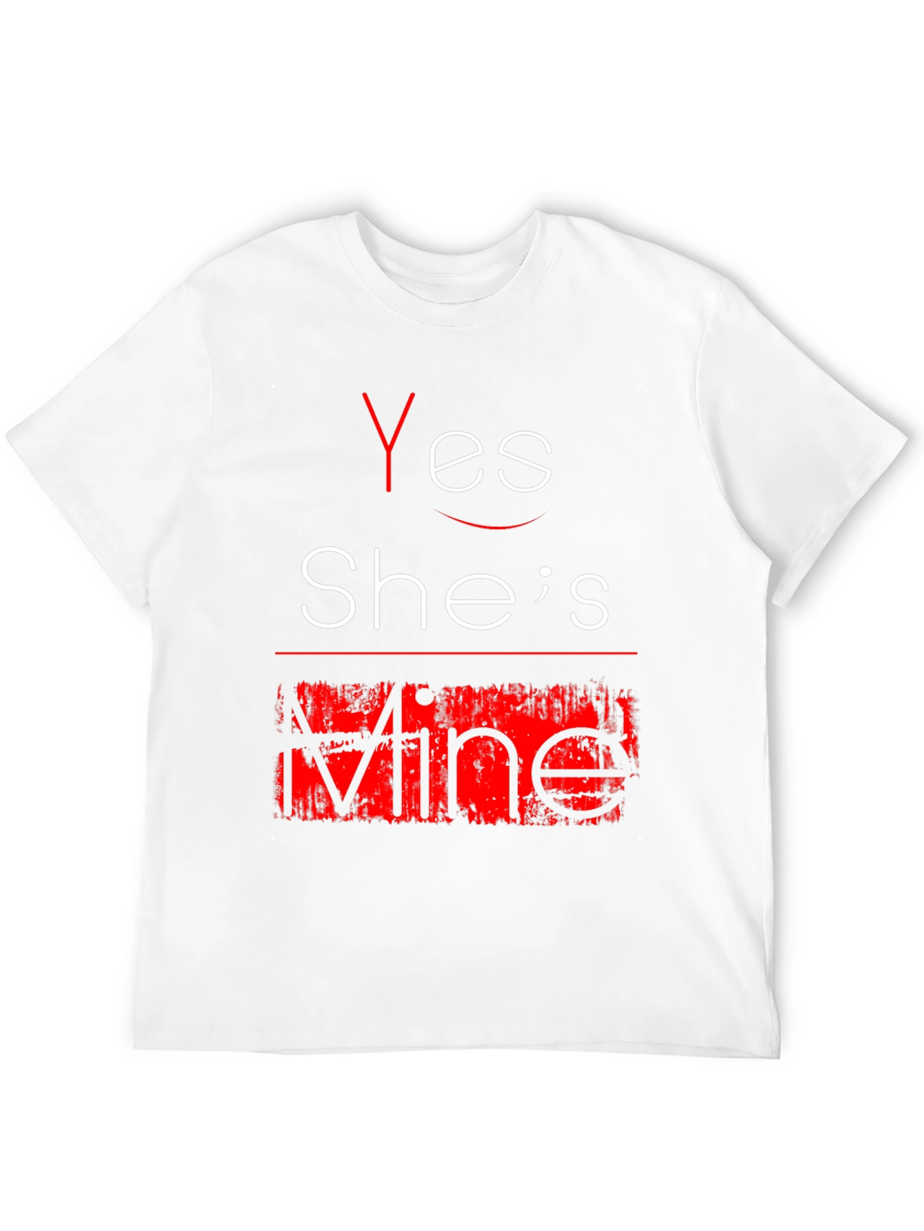 Yes Shes Mine Funny Graphic Tee - Black T-Shirt