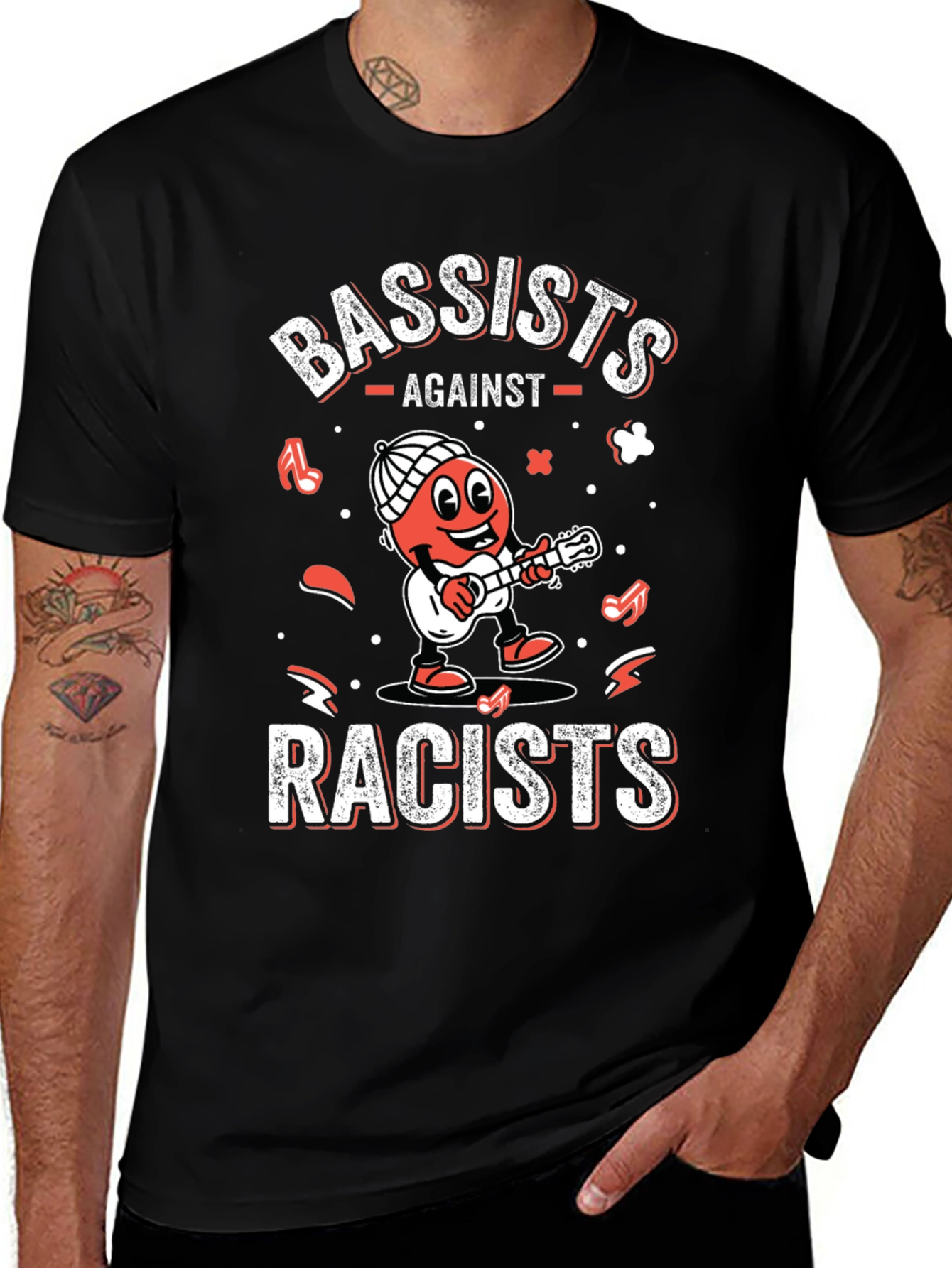 Bassists Against Racists T-Shirt