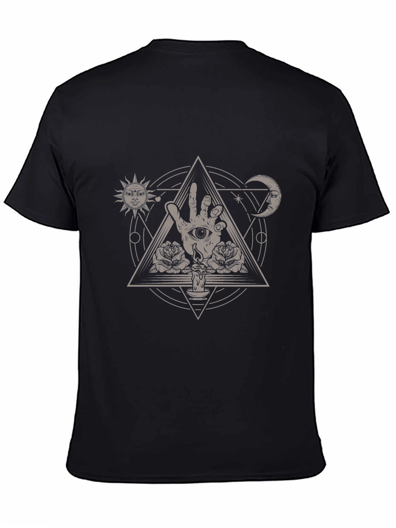 Mystic Eye Hand Triangle Graphic Tee