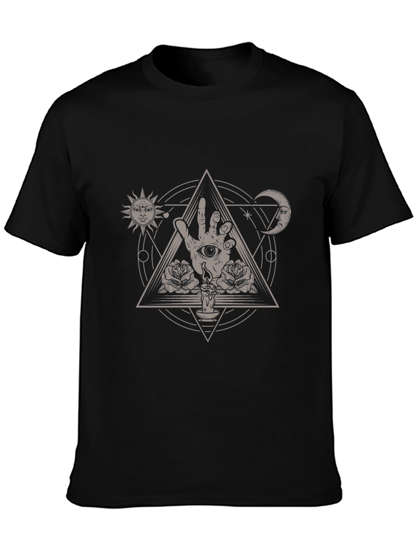 Mystic Eye Hand Triangle Graphic Tee