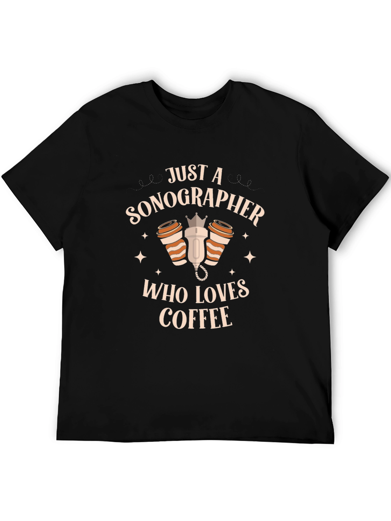 Sonographer Coffee Lover Graphic T-Shirt