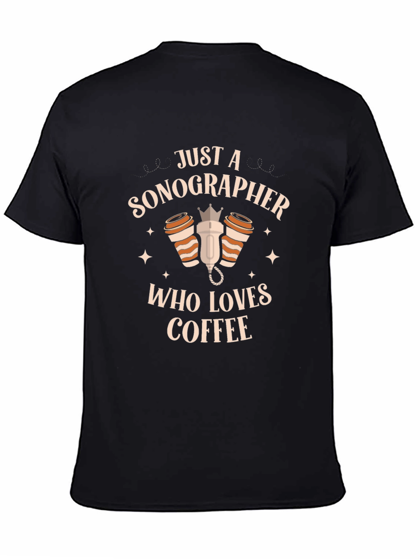Sonographer Coffee Lover Graphic T-Shirt