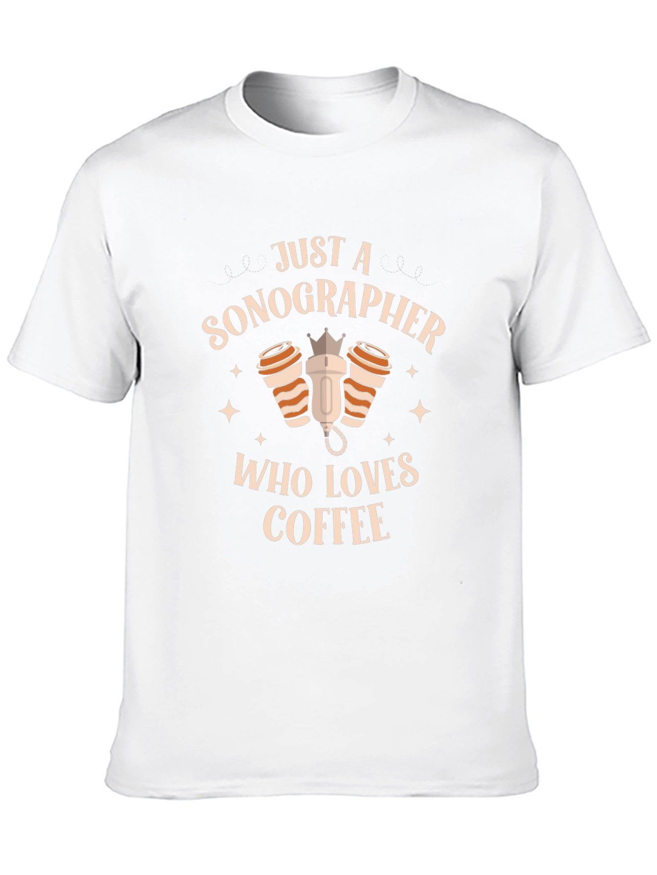 Sonographer Coffee Lover Graphic T-Shirt