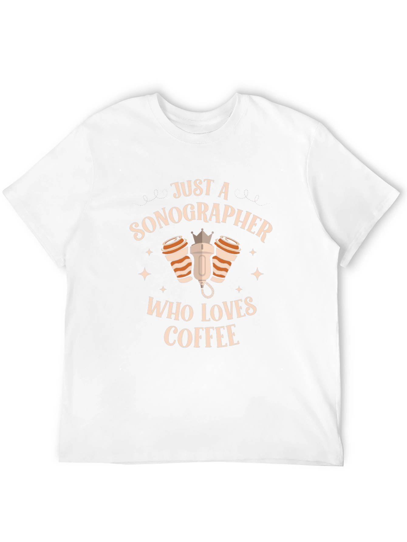 Sonographer Coffee Lover Graphic T-Shirt