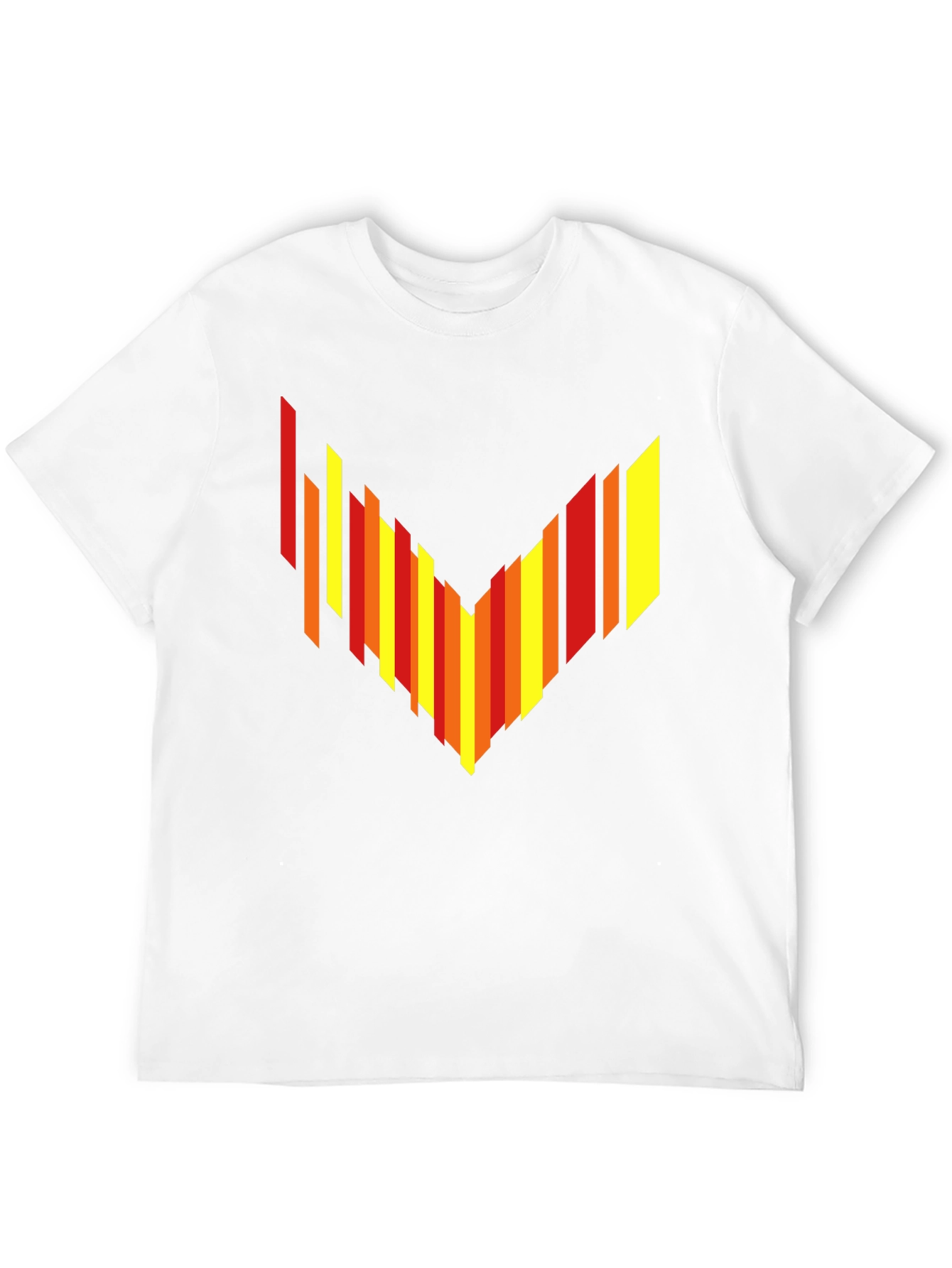 Geometric Arrow Graphic Tee - Mens Black T-Shirt