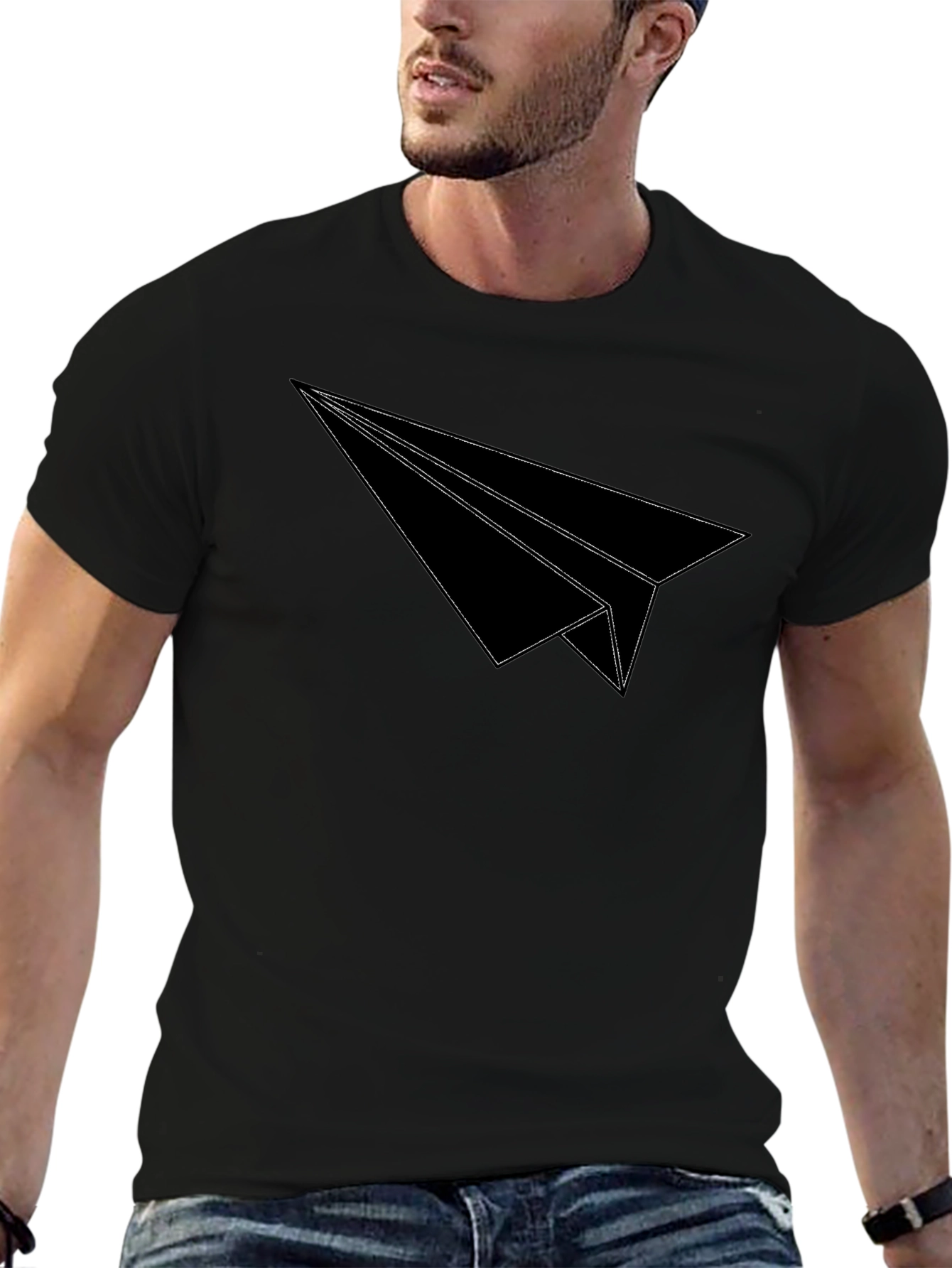 Paper Airplane Graphic Tee - Fly High!