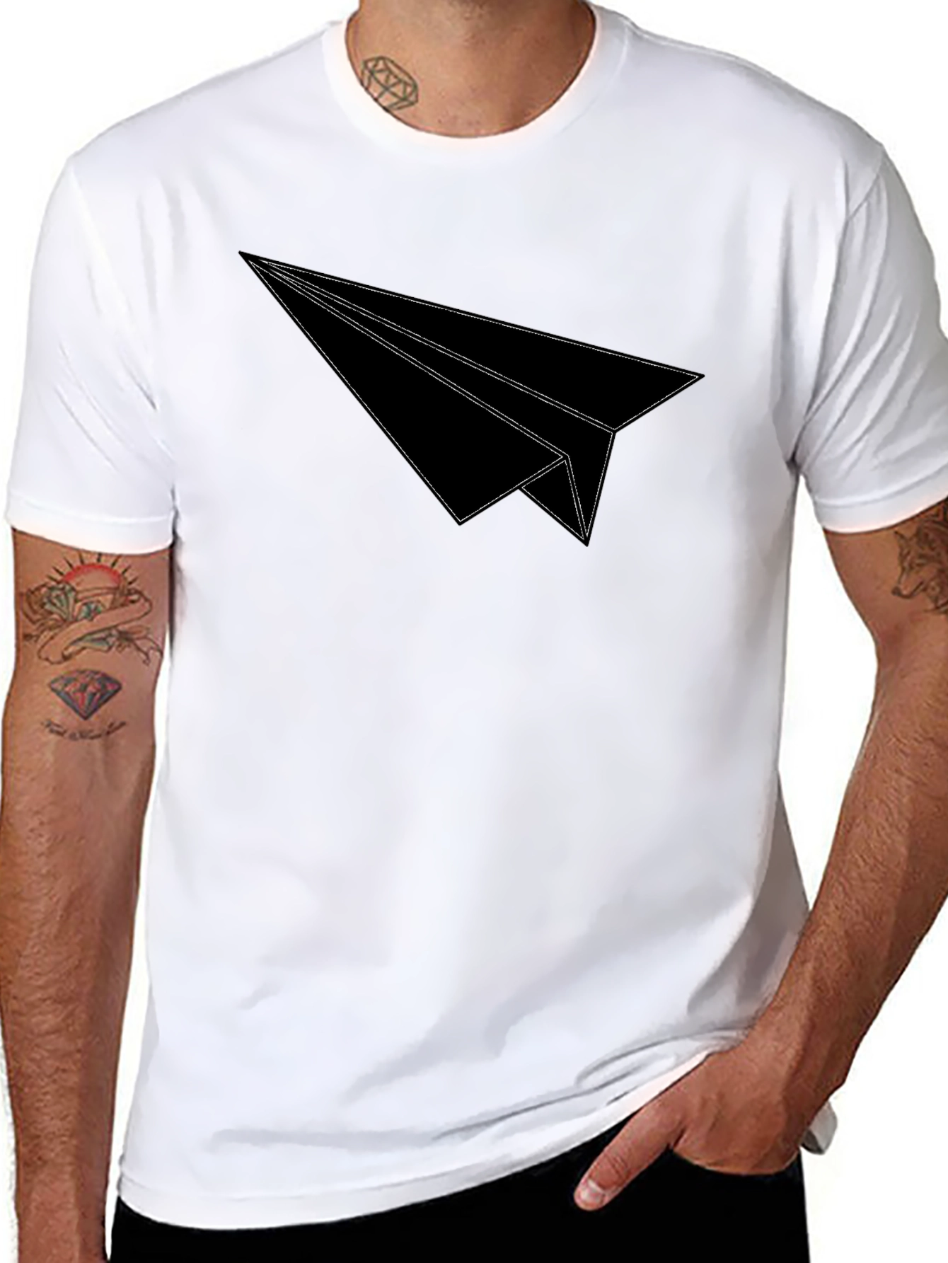 Paper Airplane Graphic Tee - Fly High!