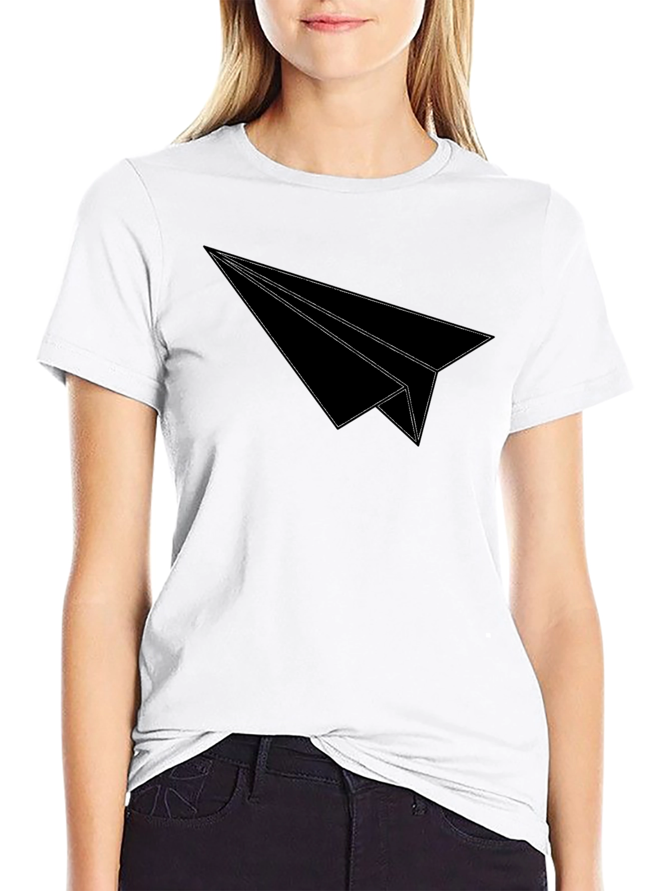 Paper Airplane Graphic Tee - Fly High!