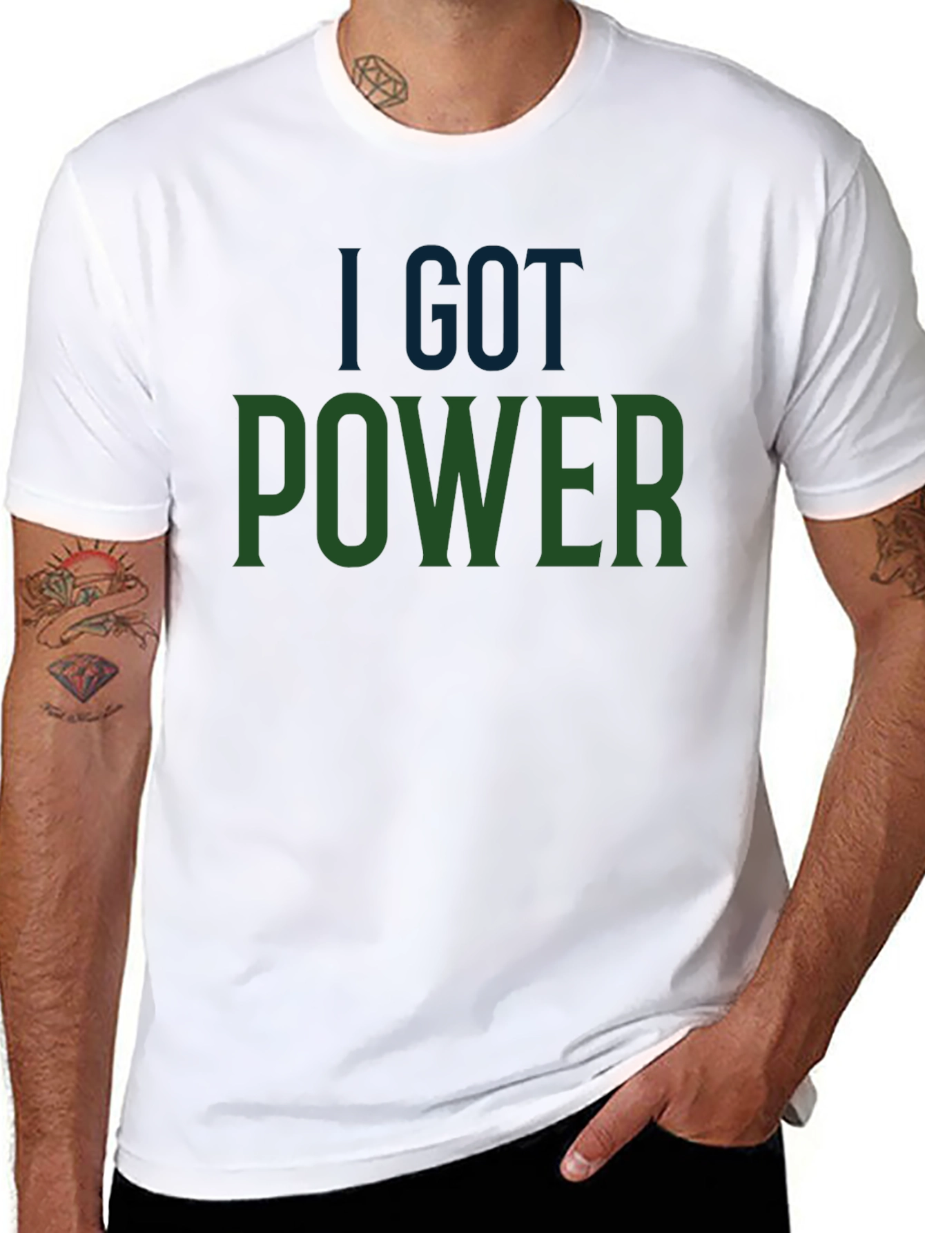 I GOT POWER Graphic Tee - Mens Black T-Shirt