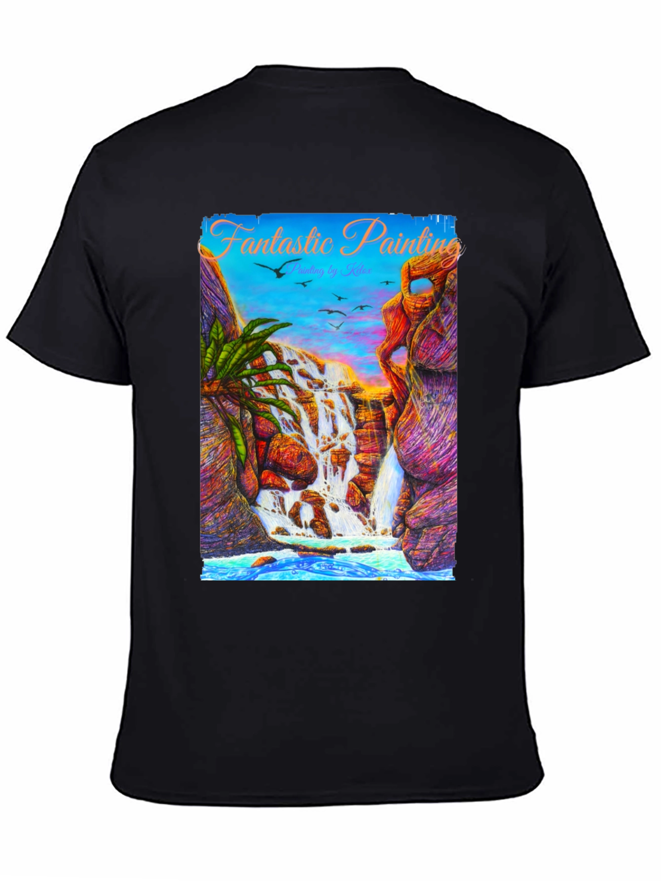 Fantastic Painting Waterfall T-Shirt