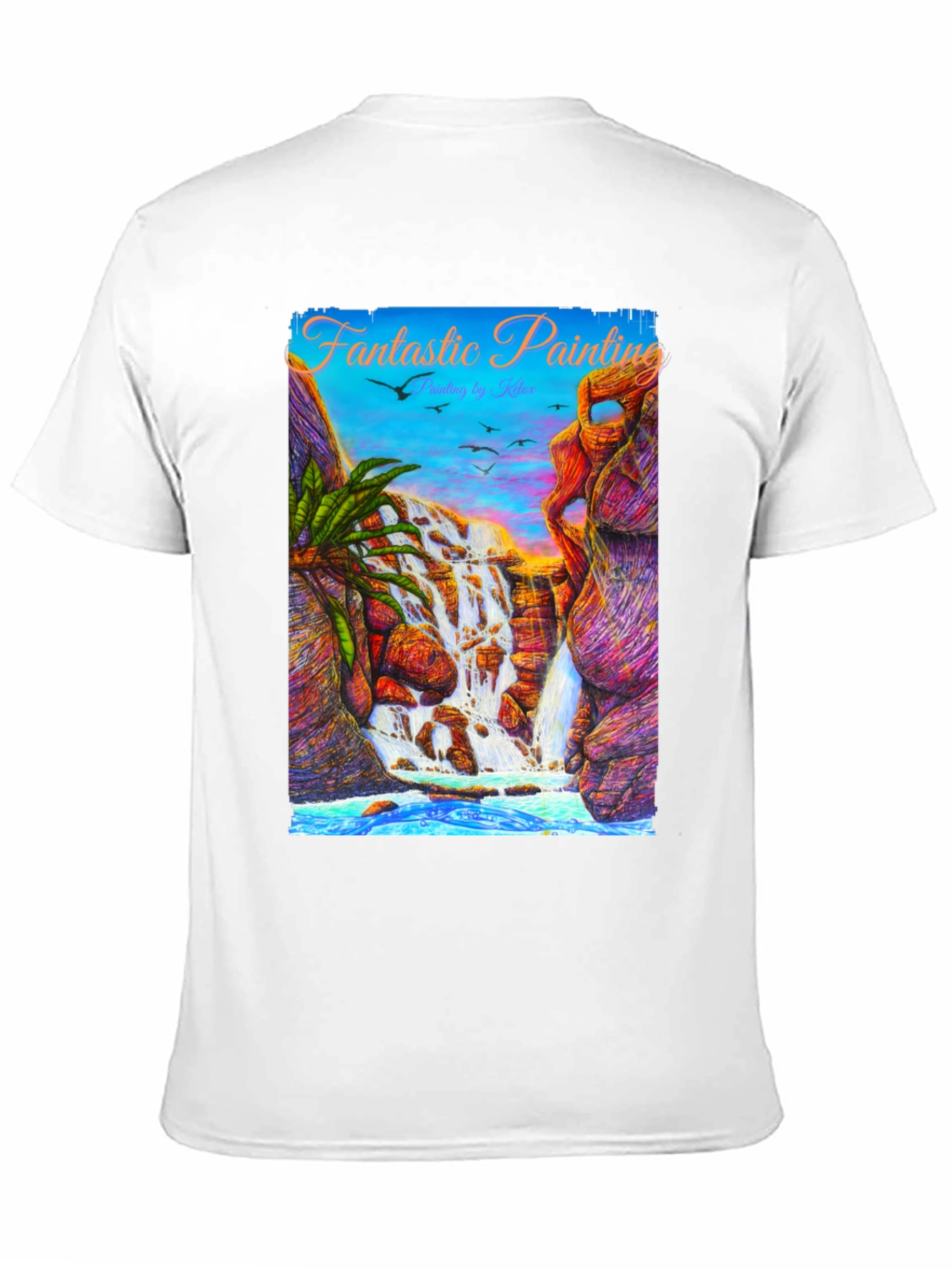 Fantastic Painting Waterfall T-Shirt
