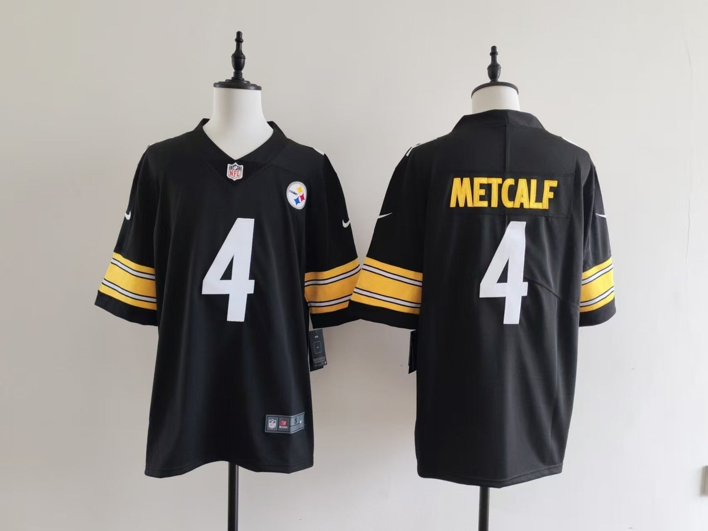 Men's Pittsburgh Steelers DK Metcalf Nike Jersey -  Black